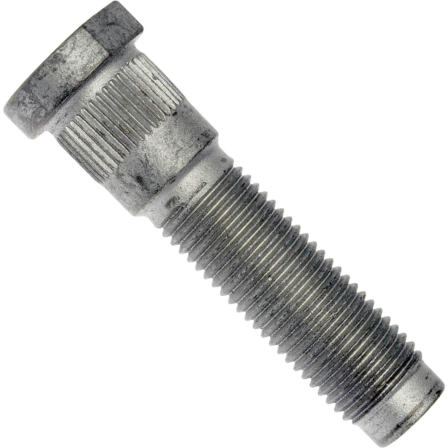 610-638.1 AutoGrade Series Wheel Stud - Direct Fit, Sold Individually - Dorman - Autograde Wheel Lug Stud 610-638.1 - M14-1.50 Serrated Wheel Stud With Clipped Head - 15.8mm Knurl, 65mm Length - Wheel Stud - M14-1.50 Serrated Wheel Stud With Clipped Head - 15.8mm Knurl, 65mm Length - Wheel Bolt - These wheel lug studs are made of carbon steel and tested to demanding automotive industry standards to ensure strength, longevity and safety. - Jeep Gladiator 2023-20, Jeep Wrangler 2023-18
