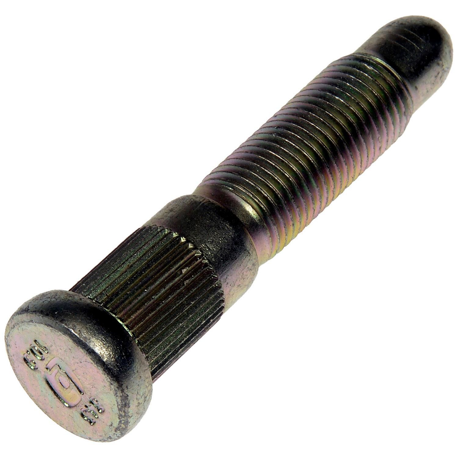610-643.1 Wheel Stud - Direct Fit, Sold Individually - Dorman - Autograde Wheel Lug Stud 610-643.1 - Wheel Stud - M14-1.50 Serrated Wheel Stud - 15.80 mm Knurl, 79.50 mm Length - Wheel Bolt - These wheel lug studs are made of carbon steel and tested to demanding automotive industry standards to ensure strength, longevity and safety. - Chevrolet 2023-11, GMC 2023-11