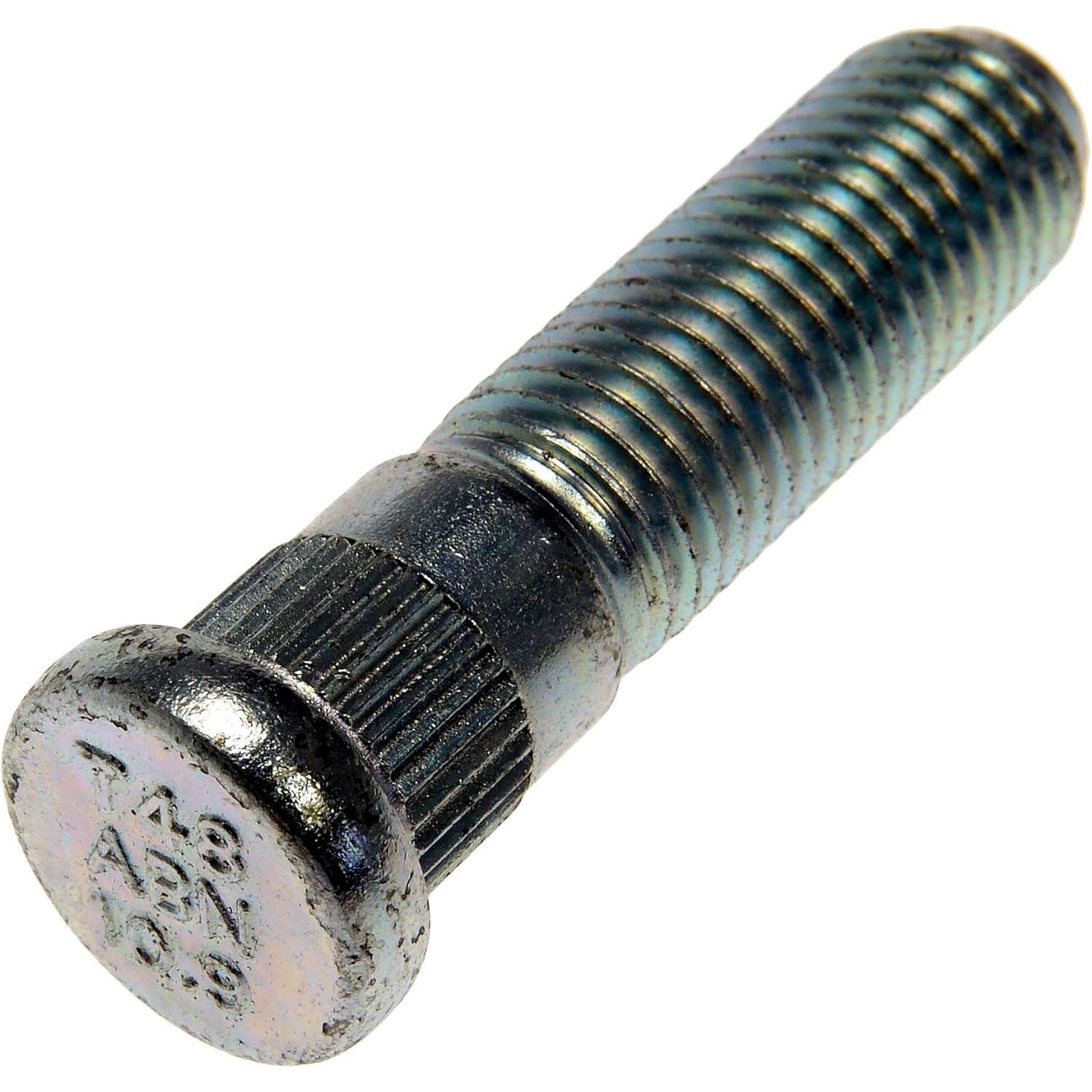 610-748.1 AutoGrade Series Wheel Stud - Direct Fit, Sold individually - Dorman Wheel Stud 610-748.1 - Wheel Studs - M12-1.50 Serrated Wheel Stud - 12.9mm Knurl, 52.3mm Length - Wheel Bolt - These wheel lug studs are made of carbon steel and tested to demanding automotive industry standards to ensure strength, longevity and safety. - Ford 2023-16, Lincoln 2016-13