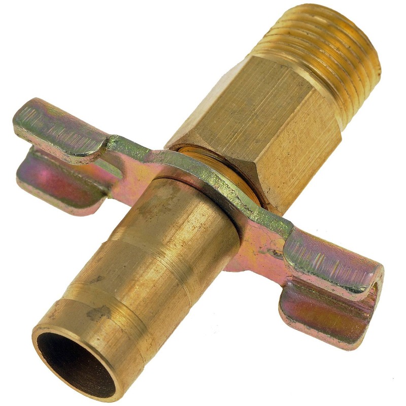 61105 Help Series Radiator Drain Plug - Direct Fit - Dorman Help! 61105 Brass Drain Cock - Drain Cock-Brass-1/8 In. NPT - DRAIN COCK - Drain Cock-Brass-1/8 In. NPT - Coolant Drain Cock - This radiator drain petcock is a direct replacement for the original equipment plug that may have deteriorated or corroded. Made of quality materials, this petcock is engineered to strict standards for durable use over time. - American Motors 1988-67, Jeep 1996-83