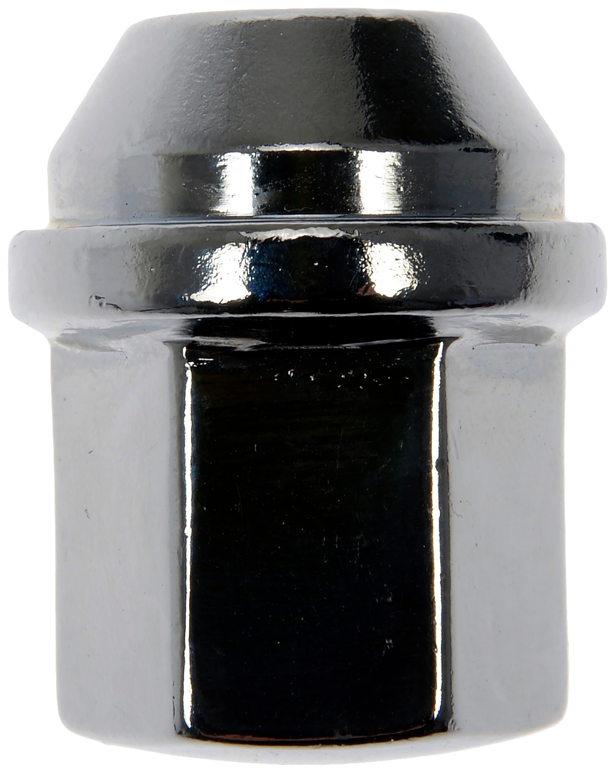 611-934 Lug Nut - Chrome, Steel, Flattop Capped Nut, M14-1.5 Direct Fit, Sold Individually - Dorman 611-934 Wheel Nut M14-1.5 Flat Top Nut - 22mm Hex Size, 36mm Length Compatible with Select Buick/Cadillac/Chevrolet Models, Pack of 10 (OE FIX) - Dorman Wheel Nut 611-934 - Wheel Nut - M14-1.5, Flat Top, 22mm Hex, 36mm Length, Chrome, Steel - Wheel Nut M14-1.5 Flat Top Nut - 22 mm Hex Size, 36 mm Length - Lug Nut - The original lug nuts on certain vehicles have a failure-prone two-piece design that makes warping common and removal difficult. There's often a thin veneer that gets damaged with repeated use, and if moisture gets underneath it can cause the cover to bulge. Those failures can make the nuts difficult or impossible to remove, and if they get stuck, removing them usually requires damaging the wheel itself. This Dorman OE FIX replacement matches the OE fit and function but has a one-piece, carbon steel design to prevent similar issues from happening in the future. - Buick 2023-19, Cadillac 2023-09, Chevrolet 2023-10 - Wheel Nut M14-1.5 Flat Top Nut - 22 mm Hex Size, 36 mm Length (sold by each)