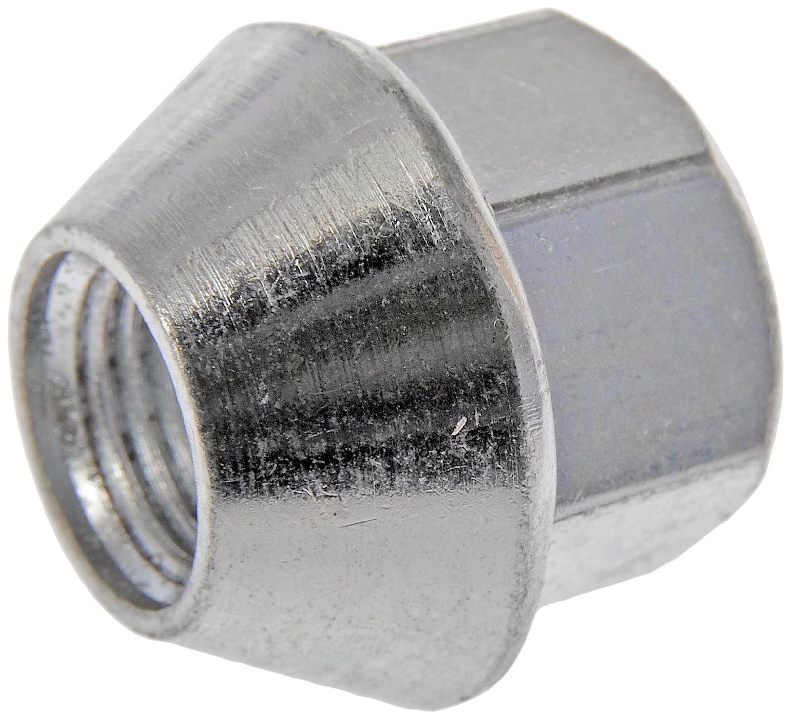 611-979.1 AutoGrade Series Lug Nut - Clear, Steel, Acorn, M14-1.50 Direct Fit, Sold Individually - Dorman 611-979.1: Wheel Nut M14-1.50 Metric - 22mm Hex - 26mm Length - Dorman Wheel Nut 611-979.1 - Wheel Nut M14-1.50 Metric - 22mm Hex - 26mm Length - Lug Nut - These wheel lug nuts are designed to match the fit, function and performance of the original equipment hardware on specified vehicles. They are engineered from durable materials to exacting specifications for long service life and a perfect fit. - Dodge 2023-11, Ram 2023-12