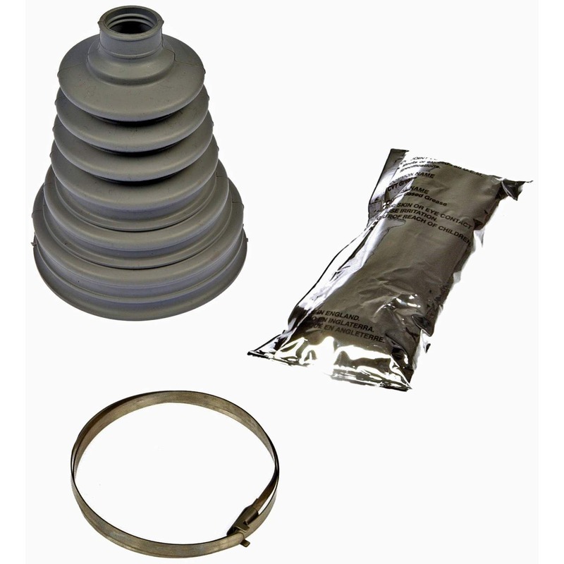 614-002 OE Solutions Series CV Boot - Gray, Direct Fit, Sold Individually - CV JOINT BOOT KIT - Uni-Fit C.V. Joint Boot Kit Inner up to 3.58 In. Diameter - Joint Boot Kit - Constant Velocity Joint Boot Kit - Boot Kit - Axle Boot Kit - This CV joint boot kit contains the parts required to repair the CV joint on specified vehicles without removing the joint itself. Made of quality components, this kit is engineered for reliable performance and durability. - 2011-69 - Dorman 614-002 Uni-Fit C.V. Joint Boot Kit Inner up to 3.58 In. Diameter Compatible with Select Models - Dorman CV Boot Kit 614-002 - Uni-Fit C.V. Joint Boot Kit Inner up to 3.58 In. Diameter