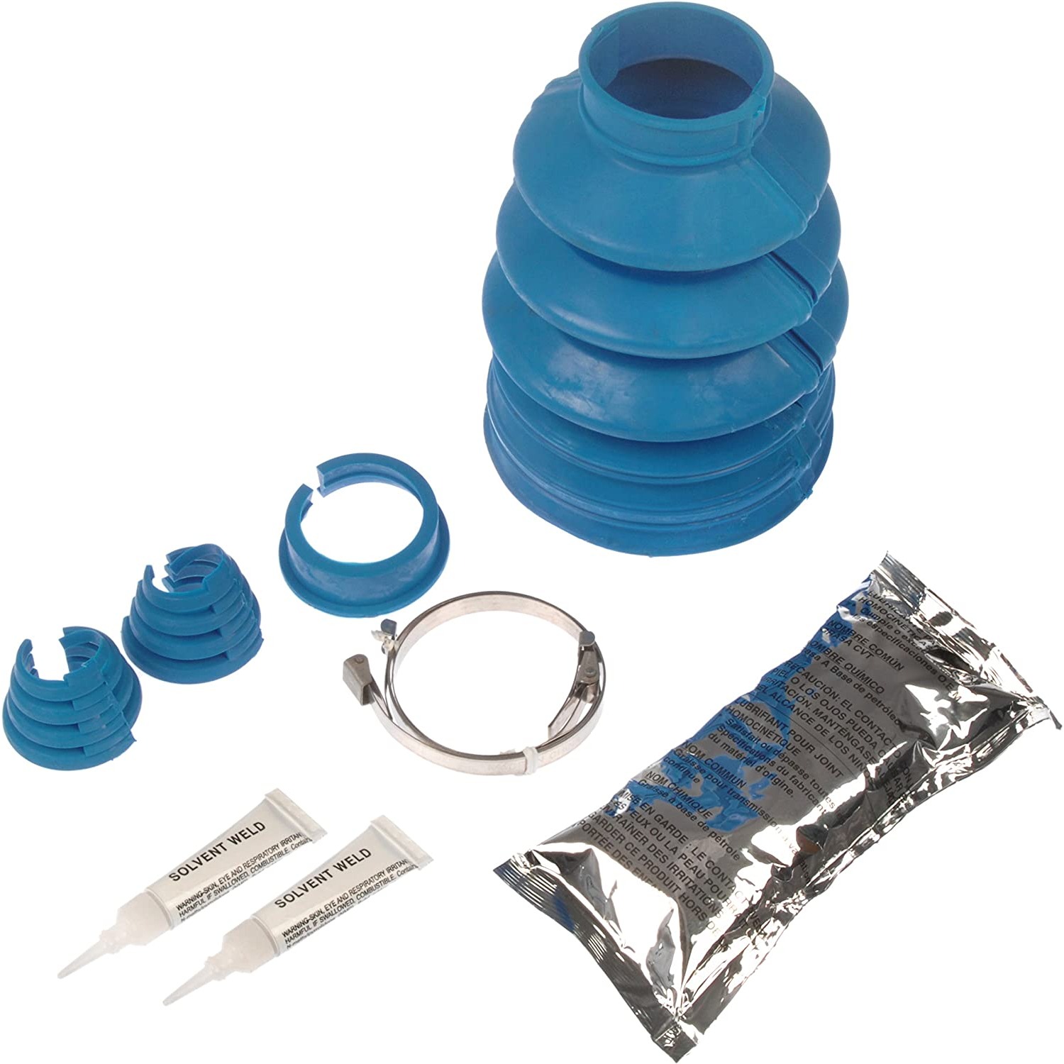 614-256 OE Solutions Series CV Boot - Gray, Direct Fit, Sold individually - CV JOINT BOOT KIT - C.V. Joint Solvent Welded Split Boot Kit Front Outer - Joint Boot Kit - Axle Boot Kit - Boot Kit - Constant Velocity Joint Boot Kit - This CV joint boot kit contains the parts required to repair the CV joint on specified vehicles without removing the joint itself. Made of quality components, this kit is engineered for reliable performance and durability. - 1995-81 - C.V. Joint Solvent Welded Split Boot Kit Front Outer - Dorman 614-256 C.V. Joint Solvent Welded Split Boot Kit Front Outer Compatible with Select Models