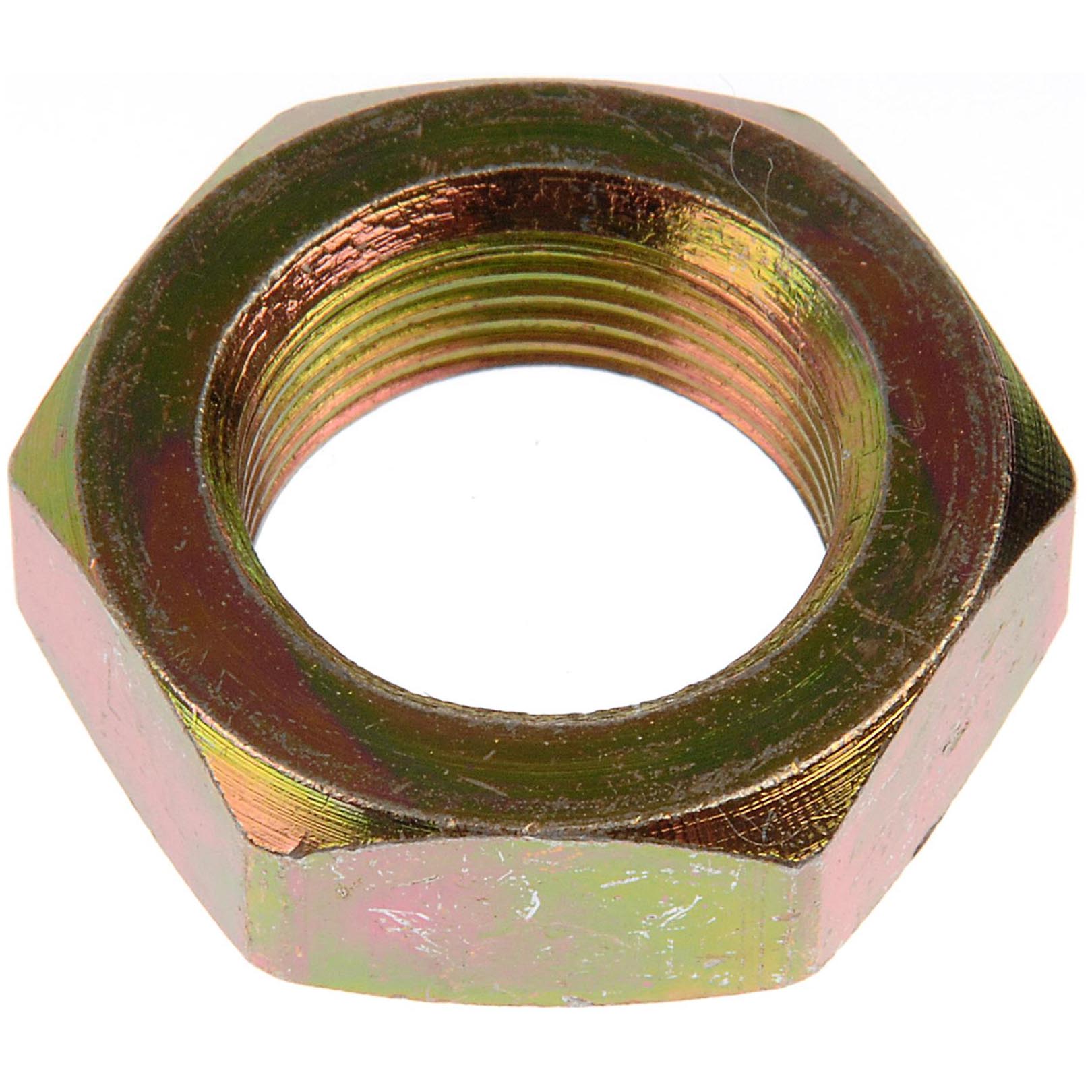 615-082.1 Spindle Nut - Direct Fit - Dorman Spindle Lock Nut Kit 615-082.1 - Spindle Nut M16-1.0 Hex Size 24 mm - Spindle Nut M16-1.0 Hex Size 24 Mm - Wheel Bearing Nut - Hub Nut - Axle Nut - This spindle nut is designed to match the fit and function of the original part on specified vehicles. Made of quality materials, it is engineered for reliable performance. - Chrysler 1986-71, Hyundai 1991-86, Mitsubishi 1989-83, Volkswagen 2013-71