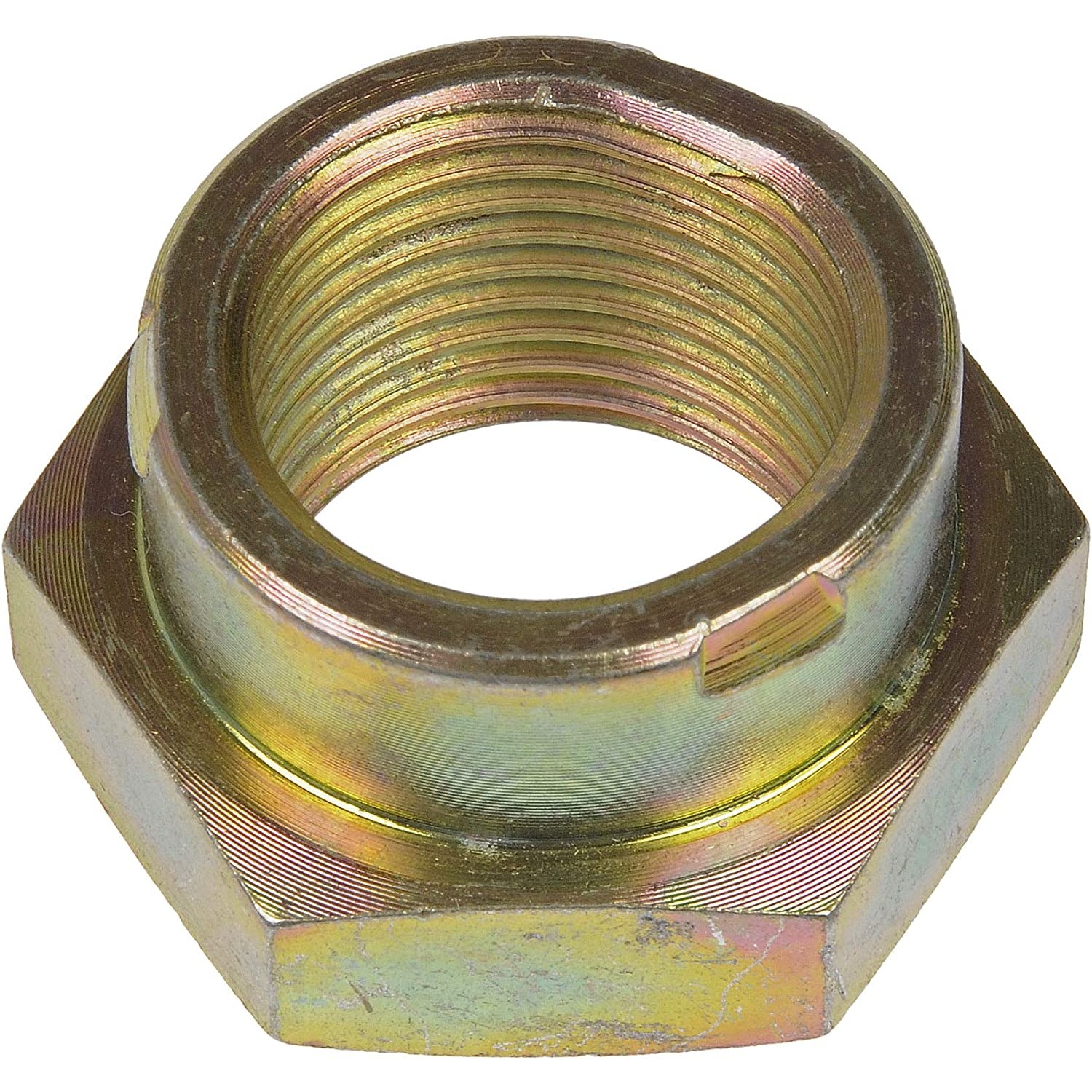 615-095 Spindle Nut - Direct Fit - AXLE/SPINDLE NUT - Distorted Thread Spindle Nut M24-2.0 Hex Size 36mm - Hub Nut - Spindle Nut - Wheel Bearing Nut - Axle Nut - This spindle nut is designed to match the fit and function of the original part on specified vehicles. Made of quality materials, it is engineered for reliable performance. - Chrysler 2016-07, General Motors 2017-82, Isuzu 2008-03, Saab 2007-05 - Distorted Thread Spindle Nut M24-2.0 Hex Size 36mm - Distorted Thread Spindle Nut M24-2.0 Hex Size 36mm (sold by each) - Dorman 615-095 Spindle Nut Compatible with Select Models, 5 Pack - Dorman Spindle Lock Nut Kit 615-095