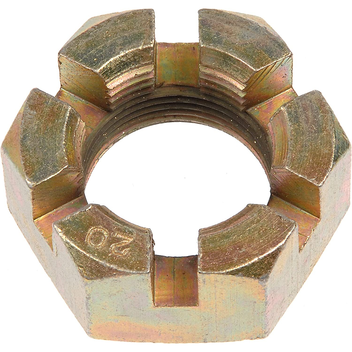 615-106 Spindle Nut - Direct Fit - AXLE/SPINDLE NUT - Castellated Nut Spindle Nut M24-1.5 Hex Size 36mm - Spindle Nut - Wheel Bearing Nut - Hub Nut - Axle Nut - This spindle nut is designed to match the fit and function of the original part on specified vehicles. Made of quality materials, it is engineered for reliable performance. - Subaru 1994-79 - Castellated Nut Spindle Nut M24-1.5 Hex Size 36mm - Dorman 615-106 Spindle Nut Compatible with Select Subaru Models, 2 Pack - Dorman Spindle Lock Nut Kit 615-106