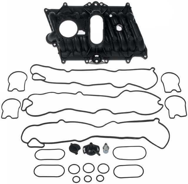 615-181 Upper OE Solutions Series Intake Manifold - Dorman 615-181 Auto Part - Dorman 615-181 Engine Intake Manifold for Specific Models - Dorman Intake Manifold 615-181 - DORMAN Upper Plastic Intake Manifold - Intake Manifold - Upper Plastic Intake Manifold - Includes Gaskets - Plenum - This engine intake manifold was precision-engineered and durably manufactured to match the fit and function of the original manifold on specified vehicles. It is thoroughly tested to ensure top-quality OEM construction and superior reliability. - General Motors 2005-96 - Upper Plastic Intake Manifold - Includes Gaskets