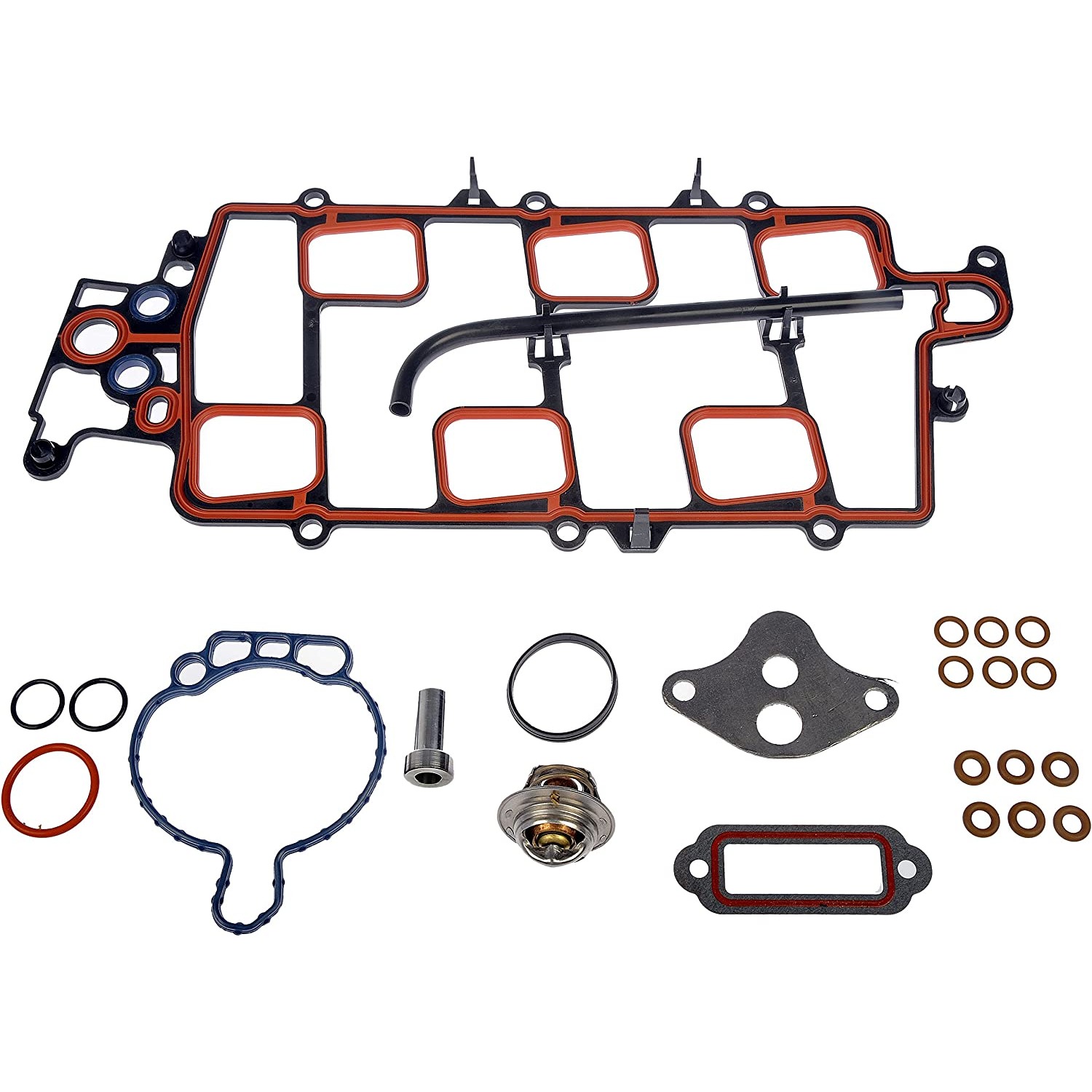 615-207 OE Solutions Series Intake Manifold Gasket - Kit - Dorman 615-207 Engine Intake Manifold Gasket Set for Specific Models Fits select: 1996-2005 BUICK LESABRE, 2006-2008 BUICK LUCERNE - Dorman Intake Gasket Kit - Dorman Intake Manifold Gasket 615-207 - Intake Gasket Kit - INTAKE GASKET KIT - Intake Gasket Kit - Intake Manifold Gasket - This engine intake manifold gasket set is designed to match the original gaskets required to reseal and restore proper function to the intake manifold on specified vehicles. - Buick 2009-95, Chevrolet 2005-98, Oldsmobile 1999-95, Pontiac 2008-95 - Upper Intake Manifold Gasket Set: 22 Piece Set