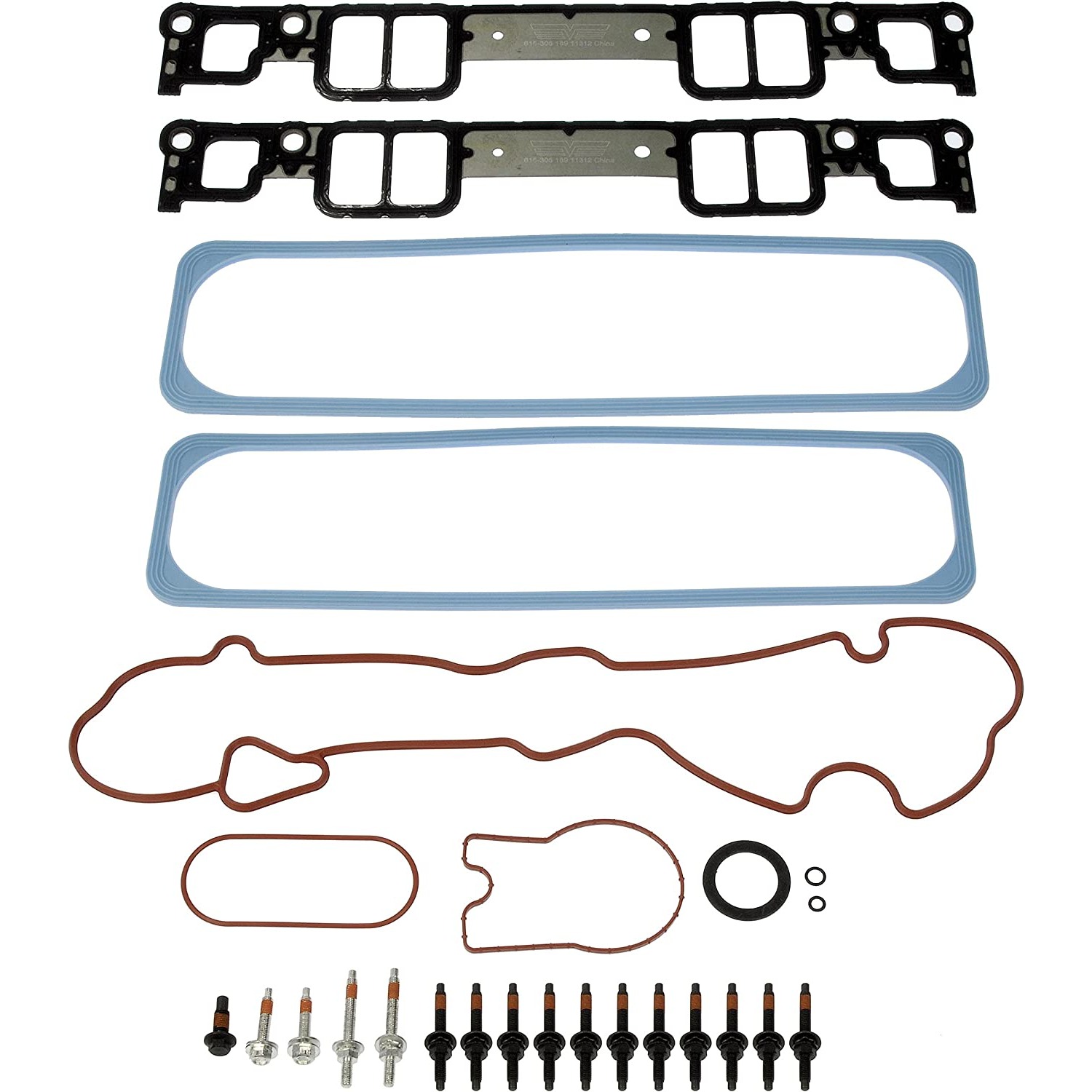 615-305 OE Solutions Series Intake Manifold Gasket - Kit - Dorman 615-305 Engine Intake Manifold Gasket Set Compatible with Select Models - Dorman Intake Manifold Gasket 615-305 - DORMAN Intake Manifold Gasket Set for Chevrolet / GMC - Intake Gasket Kit - INTAKE GASKET KIT - Intake Gasket Kit - Intake Manifold Gasket - This engine intake manifold gasket set is designed to match the original gaskets required to reseal and restore proper function to the intake manifold on specified vehicles. - General Motors 2005-96, Isuzu 2003-96 - Lower & Upper Intake Manifold Gasket Set: 26 Piece Set