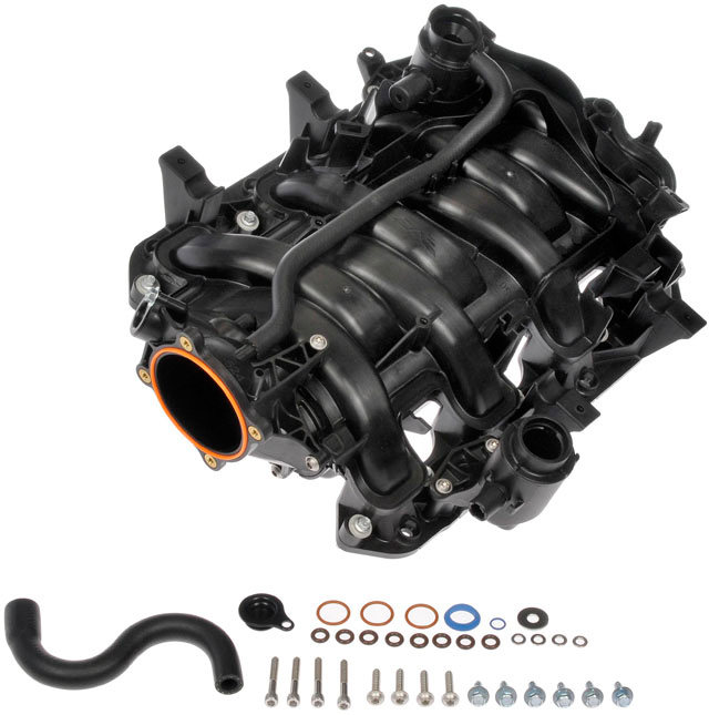 615-524 Upper OE Solutions Series Intake Manifold - Dorman 615-524 Engine Intake Manifold Compatible with Select Chrysler/Dodge/Jeep Models - Dorman Intake Manifold 615-524 - Intake Manifold - Plastic Intake Manifold - Includes Gaskets - Plenum - This engine intake manifold was precision-engineered and durably manufactured to match the fit and function of the original manifold on specified vehicles. It is thoroughly tested to ensure top-quality OEM construction and superior reliability. - Chrysler 2006-05, Dodge 2006-05, Jeep 2008-06 - Plastic Intake Manifold - Includes Gaskets