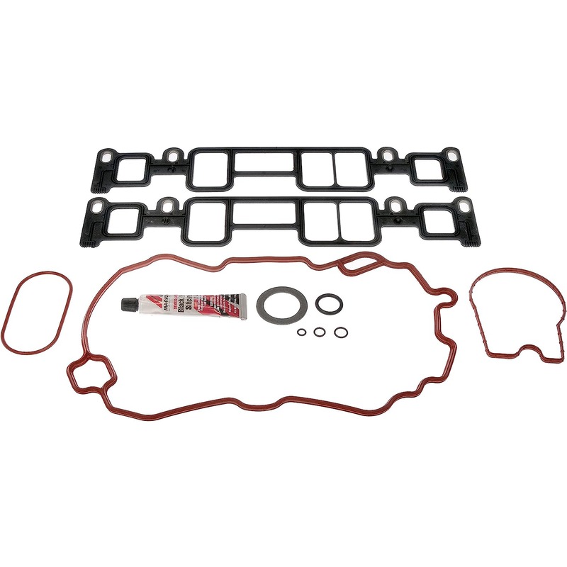 615-722 OE Solutions Series Intake Manifold Gasket - Kit - Dorman Intake Manifold Gasket 615-722 - Intake Gasket Kit - Lower Intake Manifold Gasket Kit - Upper Gaskets - Intake Manifold Gasket - This engine intake manifold gasket set is designed to match the original gaskets required to reseal and restore proper function to the intake manifold on specified vehicles. - General Motors 2013-07, General Motors 2005-96 - Lower Intake Manifold Gasket Kit - Upper Gaskets - Lower Intake Manifold Gasket Set: 11 Piece Set
