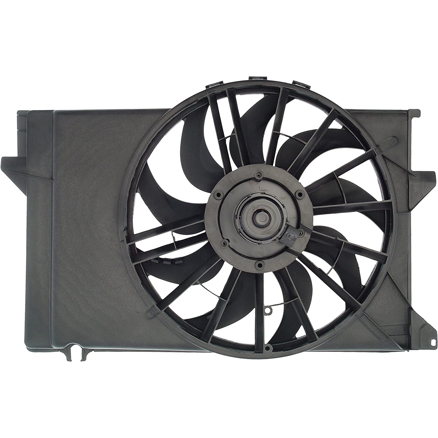 620-100 OE Solutions Series Radiator Fan 4 Cyl., 2.3L Engine Single fan - Dorman 620-100 Engine Cooling Fan Assembly Compatible with Select Ford / Mercury Models - Dorman - OE Solutions Engine Cooling Fan Assembly 620-100 - Radiator Fan Assembly: Single, Cost Effective and Reliable - Radiator Fan Assembly Without Controller - Radiator Fan Assembly Without Controller - Radiator Cooling Fan - Condenser Fan Assembly - Air Conditioning Fan - AC Fan - Rad Fan Assembly - This engine cooling fan assembly is precision-engineered to match the fit and performance of the stock radiator fan on specific vehicle years, makes and models. It has been rigorously tested to ensure it cools as effectively as the original part. - Ford Tempo 1994-92, Ford Topaz 1994-92, Mercury Topaz 1994-92