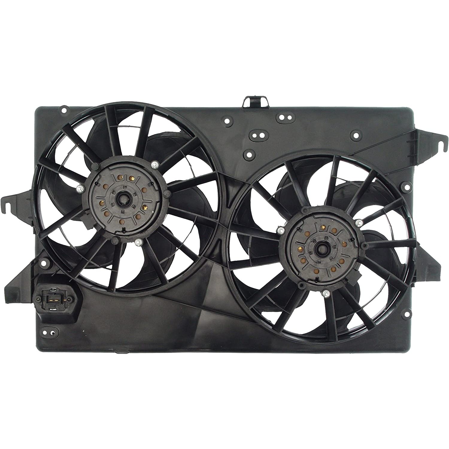 620-104 OE Replacement Radiator Fan, Dual fan, OE Solutions Series - Dorman 620-104 Engine Cooling Fan Assembly Compatible with Select Ford / Mercury Models , Black - Dorman 620-104 Engine Cooling Fan Assembly for Specific Ford / Mercury Models - Dorman - OE Solutions Engine Cooling Fan Assembly 620-104 - Dual Fan Assembly Without Controller - Dual Fan Assembly Without Controller - Condenser Fan Assembly - Radiator Cooling Fan - Rad Fan Assembly - Air Conditioning Fan - AC Fan - This engine cooling fan assembly is precision-engineered to match the fit and performance of the stock radiator fan on specific vehicle years, makes and models. It has been rigorously tested to ensure it cools as effectively as the original part. - Ford Contour 2000-95, Ford Mystique 2000-95, Mercury Cougar 2002-99, Mercury Mystique 2000-95