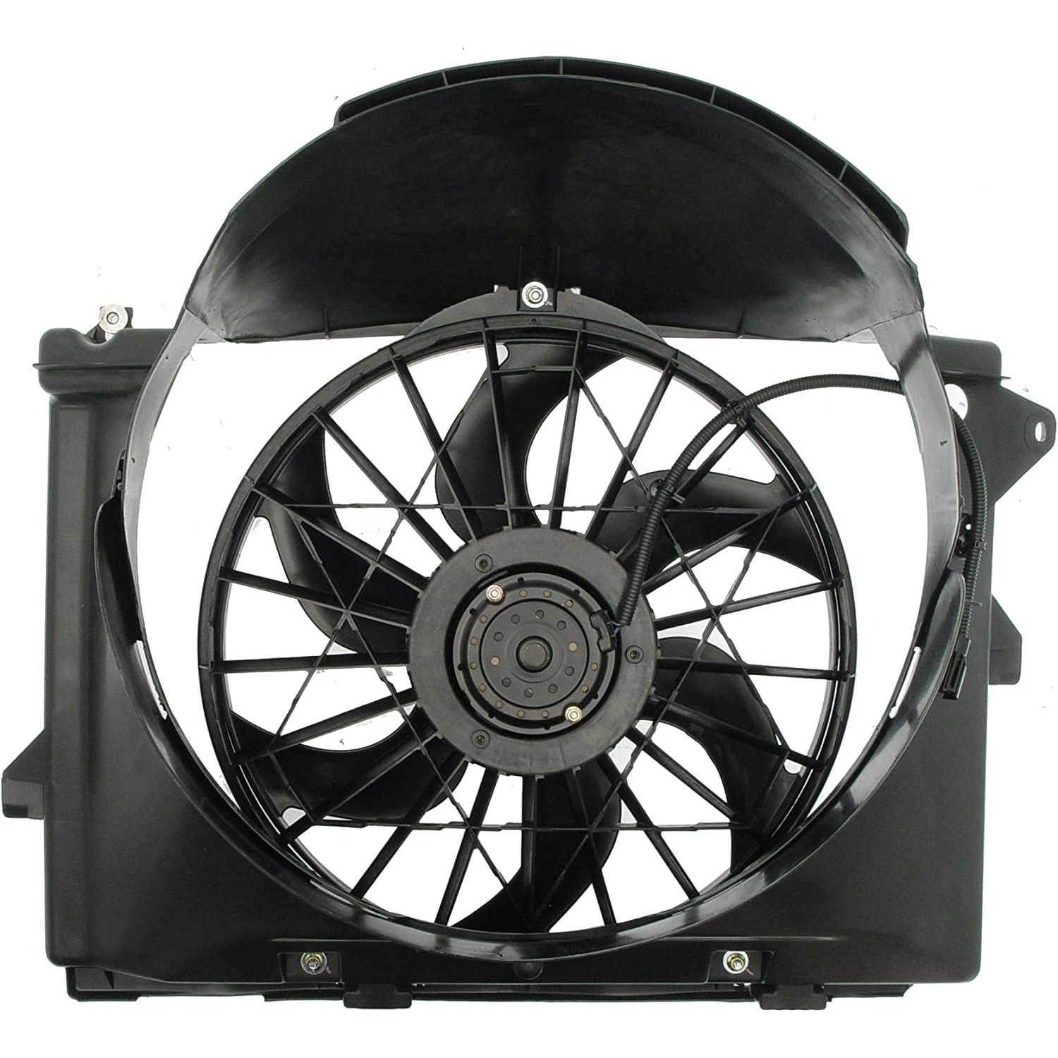 620-107 OE Solutions Series Radiator Fan 8 Cyl., 4.6L Engine Single fan - Dorman 620-107 Engine Cooling Fan Assembly Compatible with Select Ford / Lincoln / Mercury Models - Dorman - OE Solutions Engine Cooling Fan Assembly 620-107 - Radiator Fan Assembly Without Controller - Radiator Fan Assembly Without Controller - Condenser Fan Assembly - Radiator Cooling Fan - Air Conditioning Fan - AC Fan - Rad Fan Assembly - This engine cooling fan assembly is precision-engineered to match the fit and performance of the stock radiator fan on specific vehicle years, makes and models. It has been rigorously tested to ensure it cools as effectively as the original part. - Ford 1997-95, Lincoln 1997-95, Mercury 1997-95
