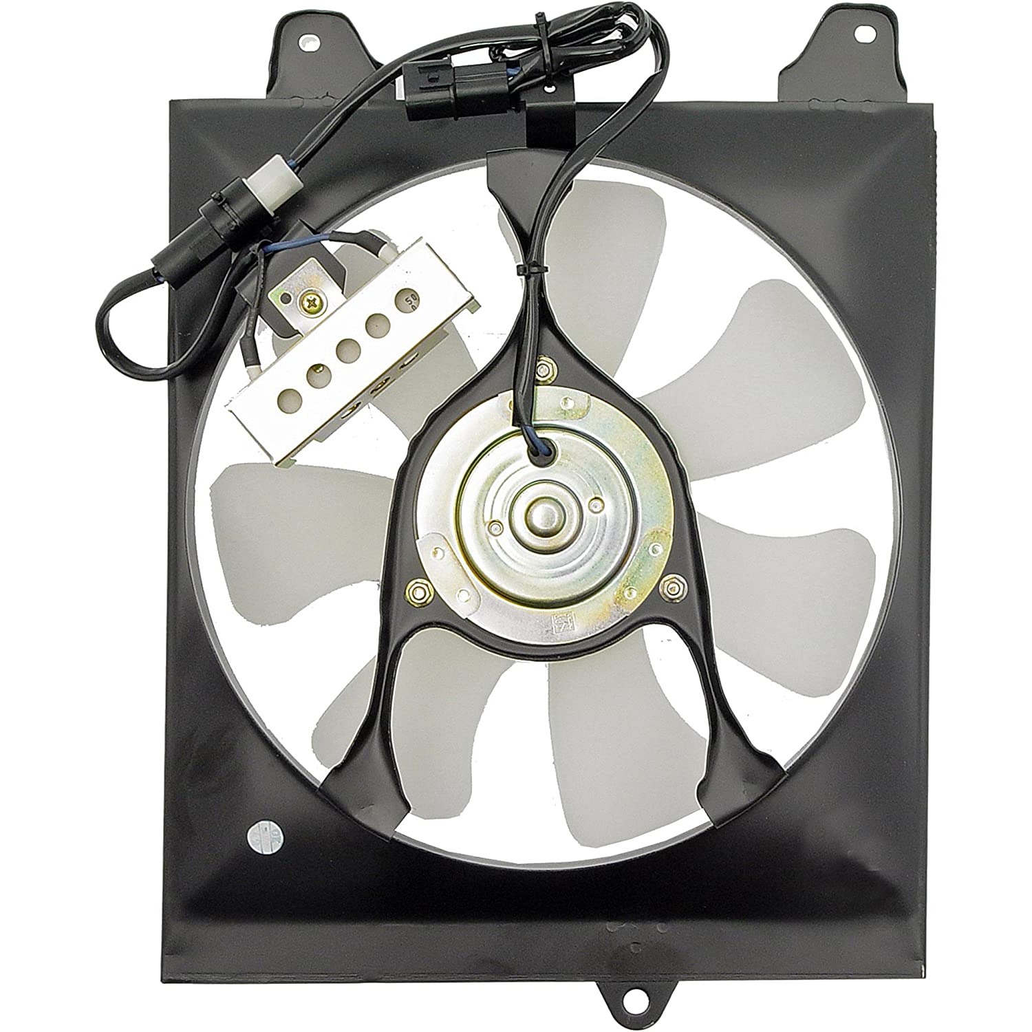 620-301 OE Replacement A/C Condenser Fan, Single fan, OE Solutions Series - A/C Condenser Fan Assembly: Cost Effective and Reliable - Condenser Fan Assembly Without Controller - Condenser Fan Assembly Without Controller - Rad Fan - Cooling Fan - Radiator Fan - Air Conditioning Fan - AC Fan - This A/C condenser fan assembly is precision-engineered to match the fit and performance of the stock condenser fan on specific vehicle years, makes and models. It has been rigorously tested to ensure it functions as effectively as the original part. - Eagle Talon 1994-90, Mitsubishi Eclipse 1994-90, Plymouth Laser 1994-90 - Dorman - OE Solutions A/C Condenser Fan Assembly 620-301