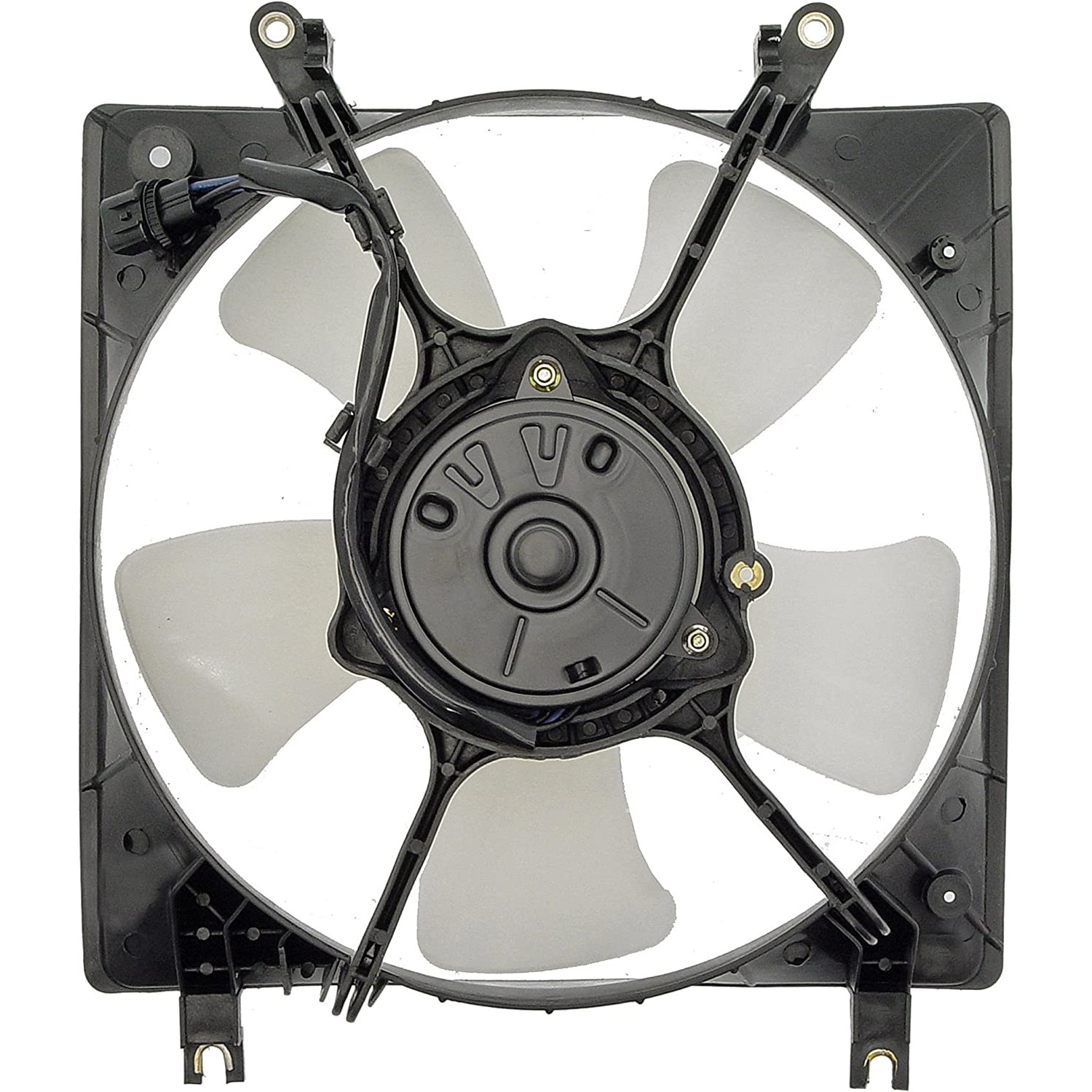 620-303 OE Solutions Series A/C Condenser Fan 4 Cyl., 2.0L Engine Single fan - A/C Condenser Fan Assembly: Cost Effective and Reliable - Condenser Fan Assembly Without Controller - Condenser Fan Assembly Without Controller - AC Fan - Cooling Fan - Radiator Fan - Air Conditioning Fan - Rad Fan - This A/C condenser fan assembly is precision-engineered to match the fit and performance of the stock condenser fan on specific vehicle years, makes and models. It has been rigorously tested to ensure it functions as effectively as the original part. - Chrysler Sebring 1999-95, Dodge Avenger 1999-95, Eagle Talon 1998-95, Mitsubishi Eclipse 1999-95 - Dorman - OE Solutions A/C Condenser Fan Assembly 620-303
