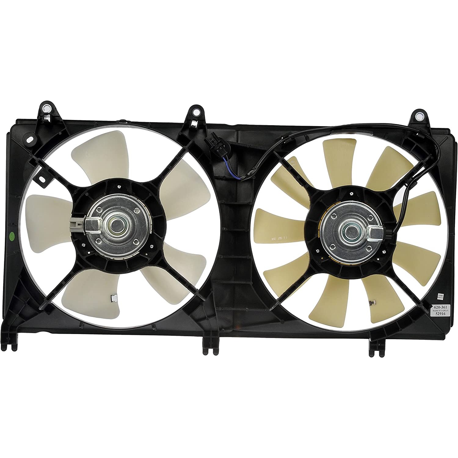 620-361 OE Solutions Series Radiator Fan 4 Cyl., 2.4L Engine Dual fan - Dorman 620-361 Engine Cooling Fan Assembly for Specific Mitsubishi Models Fits select: 2008-2012 MITSUBISHI ECLIPSE - Dorman - OE Solutions Engine Cooling Fan Assembly 620-361 - Dual Fan Assembly Without Controller - Dual Fan Assembly Without Controller - Air Conditioning Fan - Condenser Fan Assembly - AC Fan - Radiator Cooling Fan - Rad Fan Assembly - This engine cooling fan assembly is precision-engineered to match the fit and performance of the stock radiator fan on specific vehicle years, makes and models. It has been rigorously tested to ensure it cools as effectively as the original part. - Mitsubishi Eclipse 2012-08 - Radiator Fan Assembly: Dual, Cost Effective and Reliable