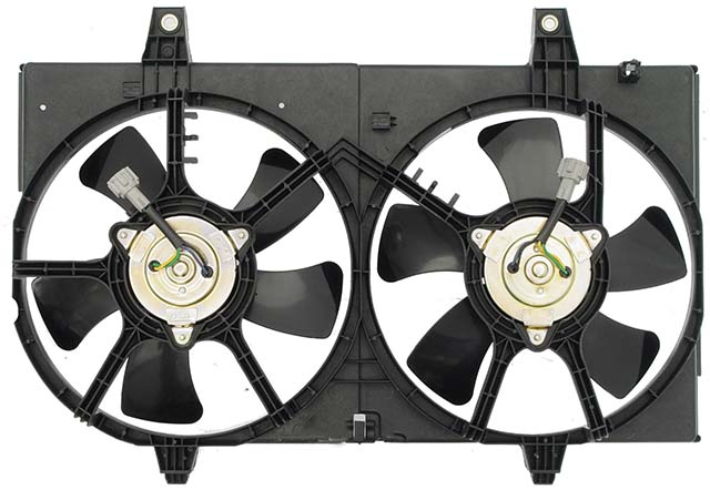 620-421 OE Solutions Series Radiator Fan 6 Cyl., 3.5L Engine Dual fan - Dorman 620-421 Engine Cooling Fan Assembly Compatible with Select Infiniti / Nissan Models, Black - Dorman 620-421 Engine Cooling Fan Assembly for Specific Infiniti / Nissan Models - Dorman - OE Solutions Engine Cooling Fan Assembly 620-421 - Dual Fan Assembly Without Controller - Condenser Fan Assembly - Radiator Cooling Fan - Air Conditioning Fan - AC Fan - Rad Fan Assembly - This engine cooling fan assembly is precision-engineered to match the fit and performance of the stock radiator fan on specific vehicle years, makes and models. It has been rigorously tested to ensure it cools as effectively as the original part. - Infiniti I35 2004-02, Nissan Maxima 2003-02 - Radiator Fan Assembly: Dual, Cost Effective and Reliable