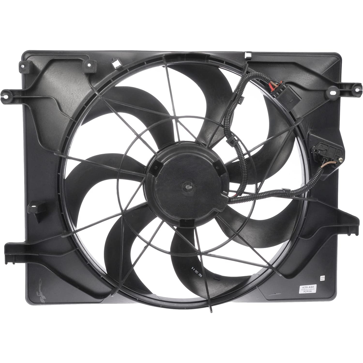620-444 OE Solutions Series Radiator Fan 6 Cyl., 3.8L Engine Single fan - Dorman - OE Solutions Engine Cooling Fan Assembly 620-444 - Radiator Fan Assembly: Single, Cost Effective and Reliable - Radiator Fan Assembly Without Controller - Radiator Fan Assembly Without Controller - Condenser Fan Assembly - Rad Fan Assembly - Radiator Cooling Fan - AC Fan - Air Conditioning Fan - This engine cooling fan assembly is precision-engineered to match the fit and performance of the stock radiator fan on specific vehicle years, makes and models. It has been rigorously tested to ensure it cools as effectively as the original part. - Hyundai Genesis Coupe 2012-10