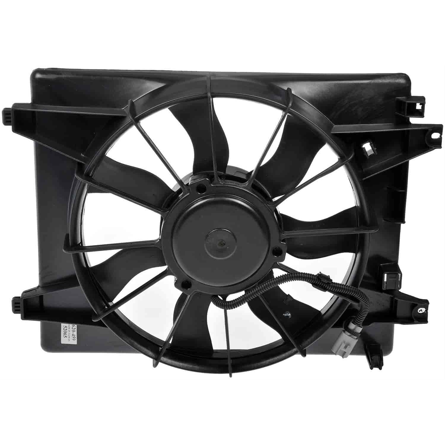620-459 OE Solutions Series Passenger Side Radiator Fan 6 Cyl., 3.8L Engine Single fan - Dorman - OE Solutions Engine Cooling Fan Assembly 620-459 - Radiator Fan Assembly: Single, Cost Effective And Reliable - Radiator Fan Assembly Without Controller - AC Fan - Air Conditioning Fan - Condenser Fan Assembly - Rad Fan Assembly - Radiator Cooling Fan - This engine cooling fan assembly is precision-engineered to match the fit and performance of the stock radiator fan on specific vehicle years, makes and models. It has been rigorously tested to ensure it cools as effectively as the original part. - Hyundai Veracruz 2012-07