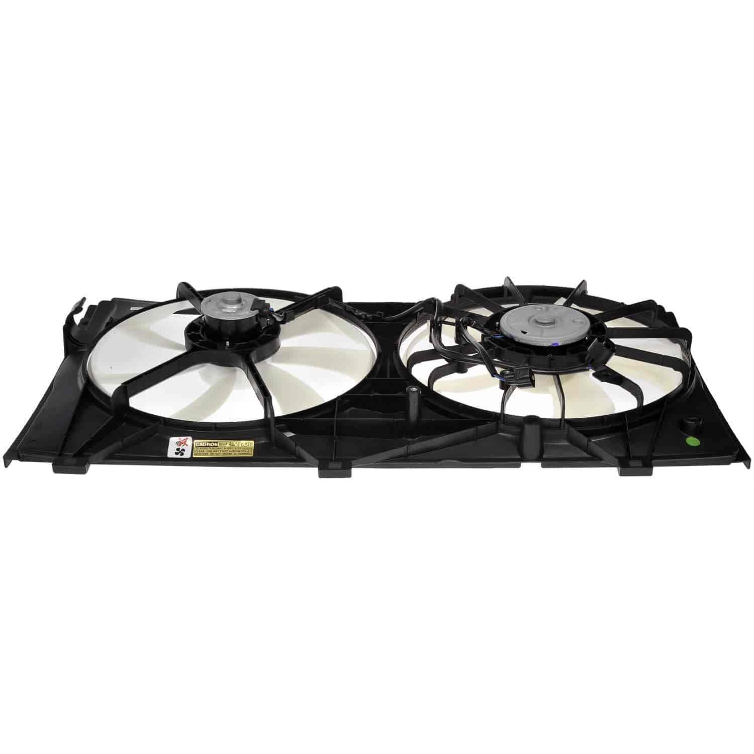 620-559 OE Solutions Series Radiator Fan 6 Cyl., 3.5L Engine Dual fan - Dorman 620-559 Engine Cooling Fan Assembly Compatible with Select Toyota Models - Dorman 620-559 Engine Cooling Fan Assembly for Specific Toyota Models Fits select: 2007-2011 TOYOTA CAMRY, 2005-2012 TOYOTA AVALON - Dorman - OE Solutions Engine Cooling Fan Assembly 620-559 - Dual Fan Assembly Without Controller - Dual Fan Assembly Without Controller - AC Fan - Rad Fan Assembly - Air Conditioning Fan - Condenser Fan Assembly - Radiator Cooling Fan - This engine cooling fan assembly is precision-engineered to match the fit and performance of the stock radiator fan on specific vehicle years, makes and models. It has been rigorously tested to ensure it cools as effectively as the original part. - Toyota Avalon 2012-05, Toyota Camry 2011-07, Toyota Venza 2016-09 - Radiator Fan Assembly: Dual, Cost Effective and Reliable