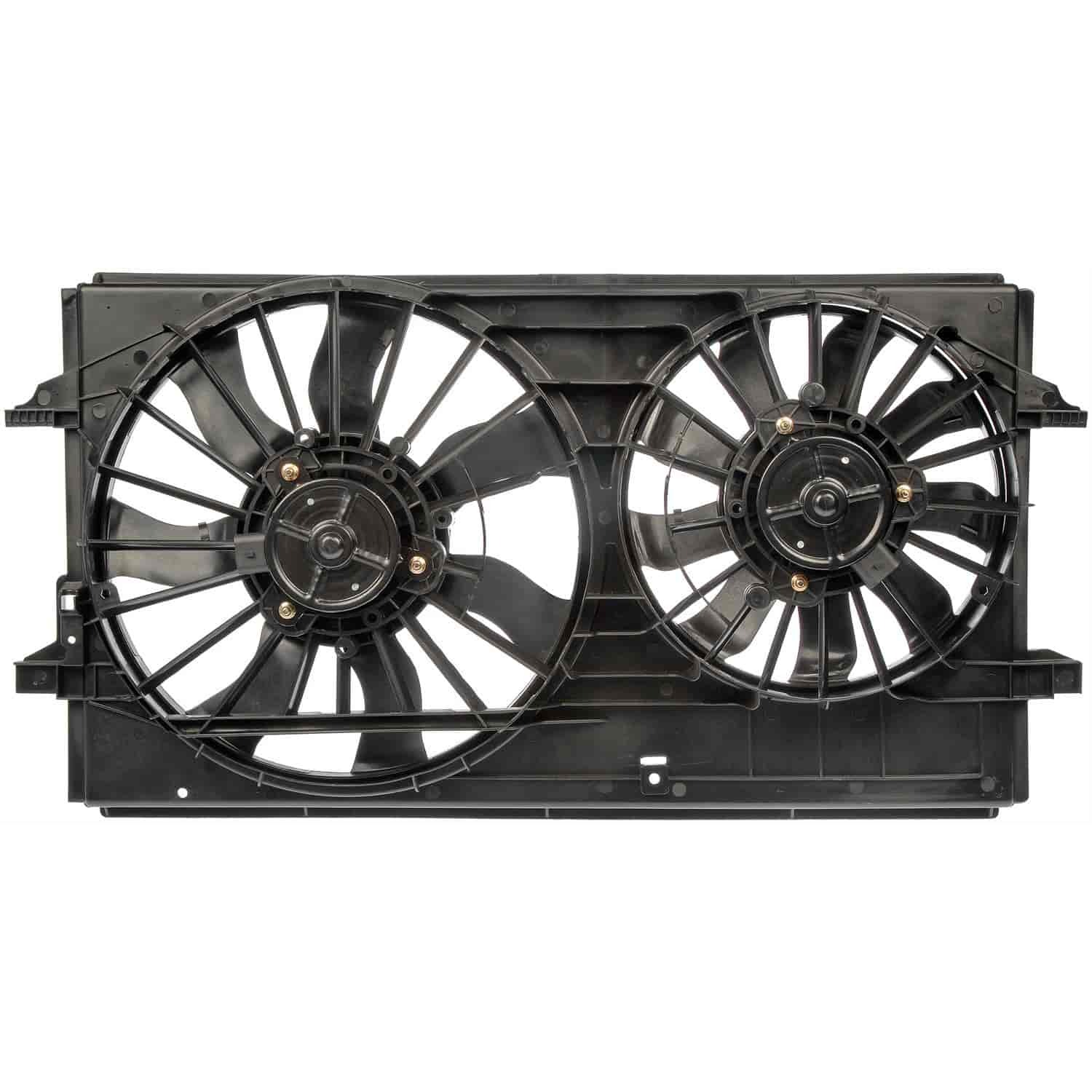 620-610 OE Replacement Radiator Fan, Dual fan, OE Solutions Series - Dorman 620-610 Engine Cooling Fan Assembly Compatible with Select Chevrolet/Pontiac/Saturn Models - Dorman - OE Solutions Engine Cooling Fan Assembly 620-610 - Dual Fan Assembly Without Controller - Dual Fan Assembly Without Controller - Condenser Fan Assembly - Air Conditioning Fan - AC Fan - Rad Fan Assembly - Radiator Cooling Fan - This engine cooling fan assembly is precision-engineered to match the fit and performance of the stock radiator fan on specific vehicle years, makes and models. It has been rigorously tested to ensure it cools as effectively as the original part. - Chevrolet Malibu 2012-04, Pontiac G6 2010-05, Saturn Aura 2009-07 - Radiator Fan Assembly: Dual, Cost Effective and Reliable