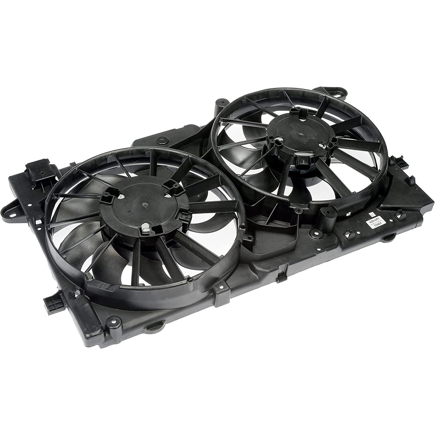 620-659 OE Replacement Radiator Fan, Dual fan, OE Solutions Series - Dorman 620-659 Engine Cooling Fan Assembly Compatible with Select Buick/Chevrolet Models - Dorman 620-659 Engine Cooling Fan Assembly for Specific Buick / Chevrolet Models Fits 2015 Chevrolet Malibu - Dorman - OE Solutions Engine Cooling Fan Assembly 620-659 - Dual Fan Assembly Without Controller - Radiator Cooling Fan - Rad Fan Assembly - Condenser Fan Assembly - Air Conditioning Fan - AC Fan - This engine cooling fan assembly is precision-engineered to match the fit and performance of the stock radiator fan on specific vehicle years, makes and models. It has been rigorously tested to ensure it cools as effectively as the original part. - Buick 2017-14, Chevrolet 2019-13 - Radiator Fan Assembly: Dual, Cost Effective and Reliable