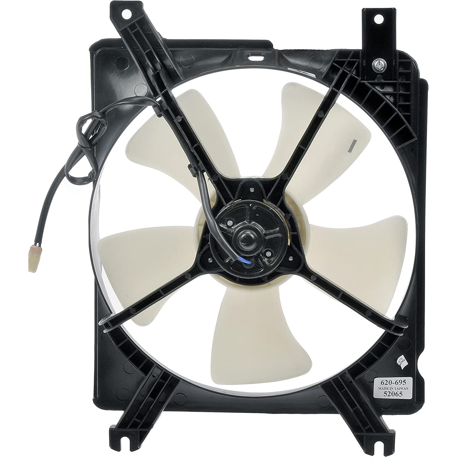 620-695 OE Solutions Series A/C Condenser Fan 4 Cyl., 1.8L Engine Single fan - A/C Condenser Fan Assembly: Cost Effective and Reliable - Condenser Fan Assembly Without Controller - Condenser Fan Assembly Without Controller - Rad Fan - Radiator Fan - Cooling Fan - Air Conditioning Fan - AC Fan - This A/C condenser fan assembly is precision-engineered to match the fit and performance of the stock condenser fan on specific vehicle years, makes and models. It has been rigorously tested to ensure it functions as effectively as the original part. - Mazda Miata 2005-99 - Dorman 620-695 A/C Condenser Fan Assembly Compatible with Select Mazda Models - Dorman 620-695 A/C Condenser Fan Assembly for Specific Mazda Models - Dorman - OE Solutions A/C Condenser Fan Assembly 620-695