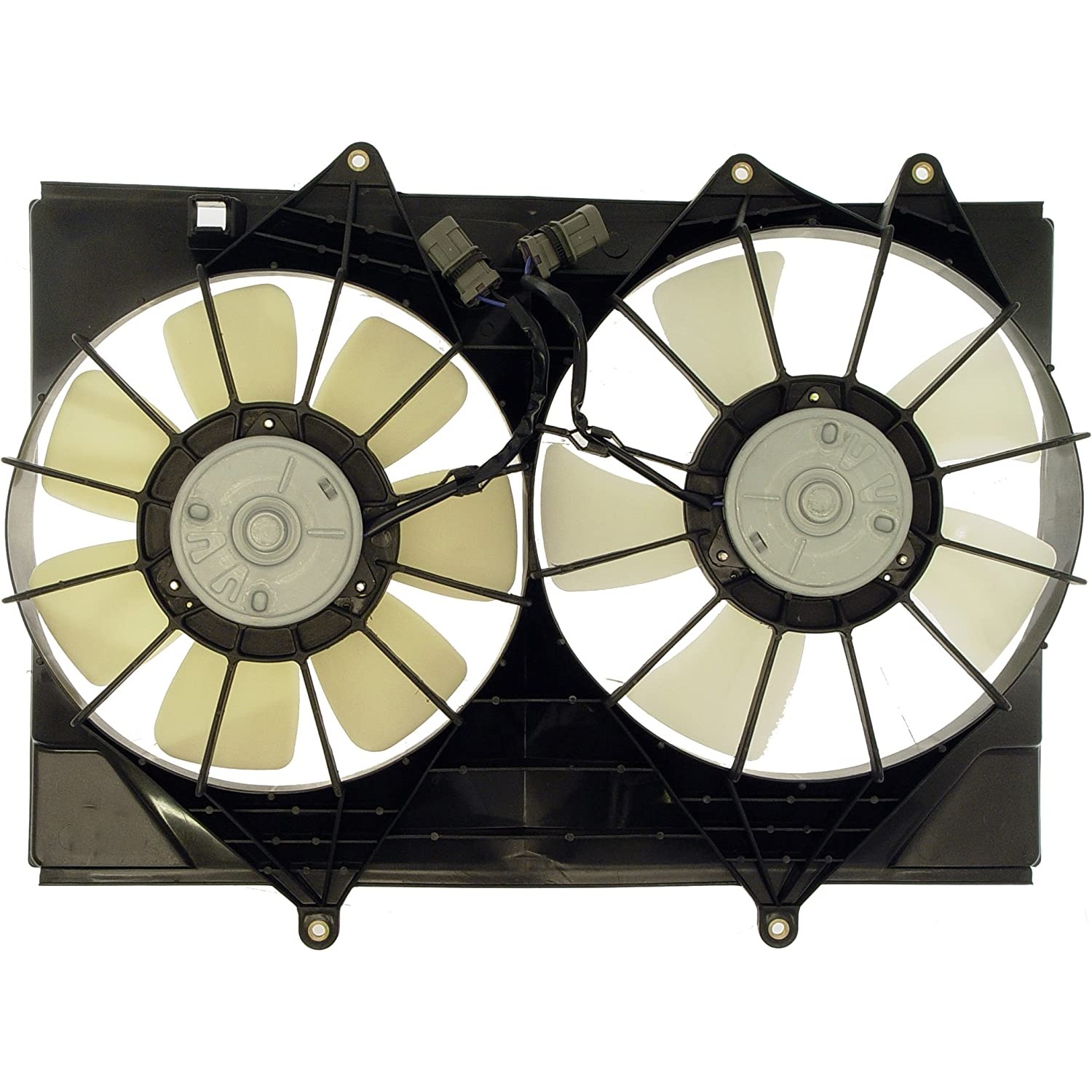 620-700 OE Solutions Series Radiator Fan 4 Cyl., 2.2L Engine Dual fan - Dorman - OE Solutions Engine Cooling Fan Assembly 620-700 - Dual Fan Assembly Without Controller - Dual Fan Assembly Without Controller - Air Conditioning Fan - AC Fan - Rad Fan Assembly - Condenser Fan Assembly - Radiator Cooling Fan - This engine cooling fan assembly is precision-engineered to match the fit and performance of the stock radiator fan on specific vehicle years, makes and models. It has been rigorously tested to ensure it cools as effectively as the original part. - Isuzu Rodeo 2003-01, Isuzu Rodeo Sport 2003-01 - Radiator Fan Assembly: Dual, Cost Effective and Reliable