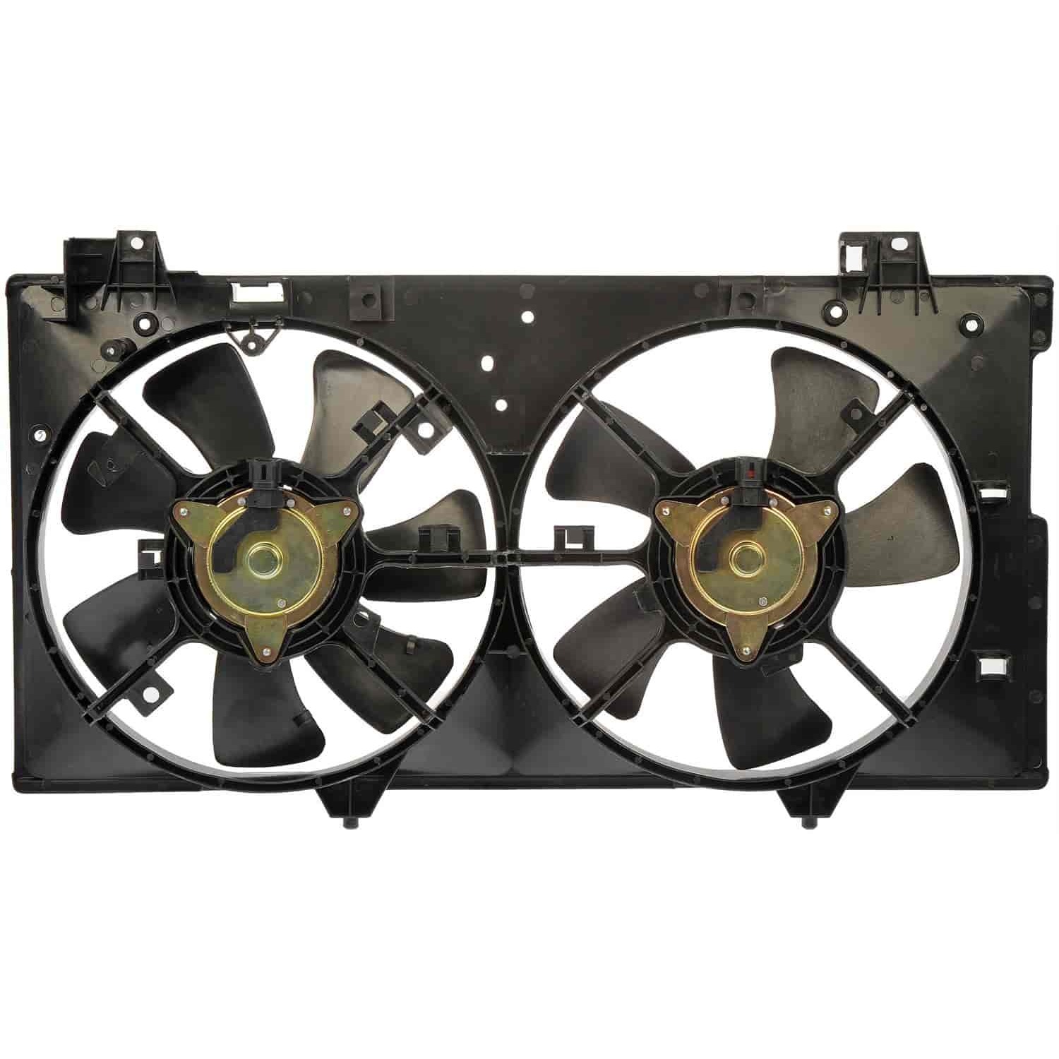 620-708 OE Solutions Series Radiator Fan 4 Cyl., 2.3L Engine Dual fan - Dorman 620-708 Engine Cooling Fan Assembly Compatible with Select Mazda Models - Dorman 620-708 Engine Cooling Fan Assembly for Specific Mazda Models - Dorman - OE Solutions Engine Cooling Fan Assembly 620-708 - Dual Fan Assembly Without Controller - Dual Fan Assembly Without Controller - AC Fan - Rad Fan Assembly - Air Conditioning Fan - Condenser Fan Assembly - Radiator Cooling Fan - This engine cooling fan assembly is precision-engineered to match the fit and performance of the stock radiator fan on specific vehicle years, makes and models. It has been rigorously tested to ensure it cools as effectively as the original part. - Mazda 6 2008-03 - Radiator Fan Assembly: Dual, Cost Effective and Reliable