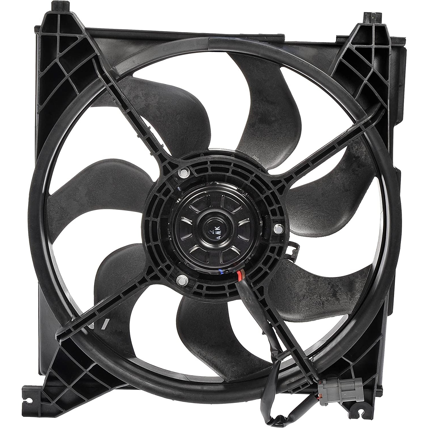 620-712 OE Replacement Radiator Fan, Single fan, OE Solutions Series - Dorman 620-712 Engine Cooling Fan Assembly Compatible with Select Hyundai Models, Black - Dorman - OE Solutions Engine Cooling Fan Assembly 620-712 - Radiator Fan Assembly: Single, Cost Effective and Reliable - Radiator Fan Assembly Without Controller - Condenser Fan Assembly - Air Conditioning Fan - AC Fan - Rad Fan Assembly - Radiator Cooling Fan - This engine cooling fan assembly is precision-engineered to match the fit and performance of the stock radiator fan on specific vehicle years, makes and models. It has been rigorously tested to ensure it cools as effectively as the original part. - Hyundai Santa Fe 2006-01