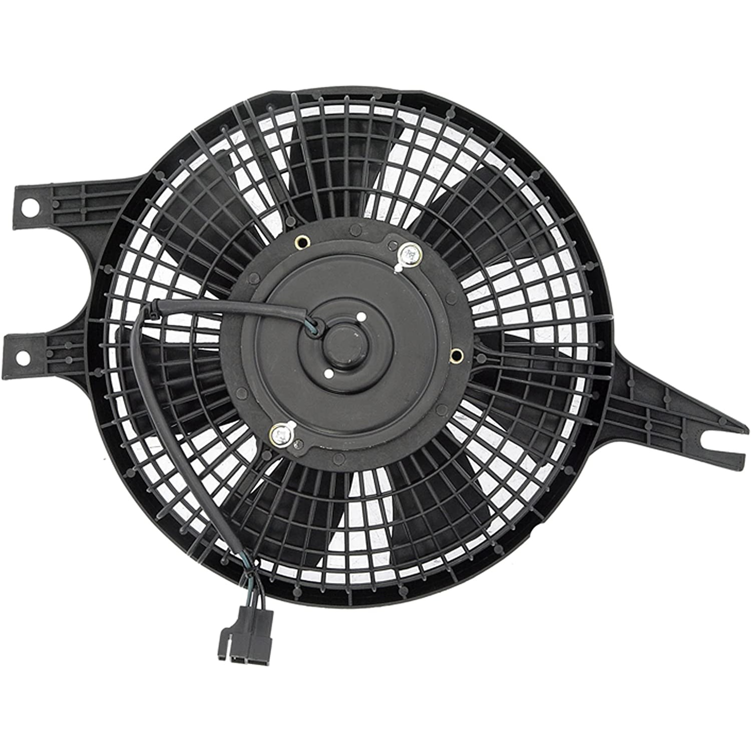 620-746 OE Solutions Series A/C Condenser Fan 4 Cyl., 2.2L Engine Single fan - A/C Condenser Fan Assembly: Cost Effective and Reliable - Condenser Fan Assembly Without Controller - Condenser Fan Assembly Without Controller - Rad Fan - Cooling Fan - Radiator Fan - Air Conditioning Fan - AC Fan - This A/C condenser fan assembly is precision-engineered to match the fit and performance of the stock condenser fan on specific vehicle years, makes and models. It has been rigorously tested to ensure it functions as effectively as the original part. - Mazda 626 1992-88, Mazda MX-6 1992-88 - Dorman - OE Solutions A/C Condenser Fan Assembly 620-746