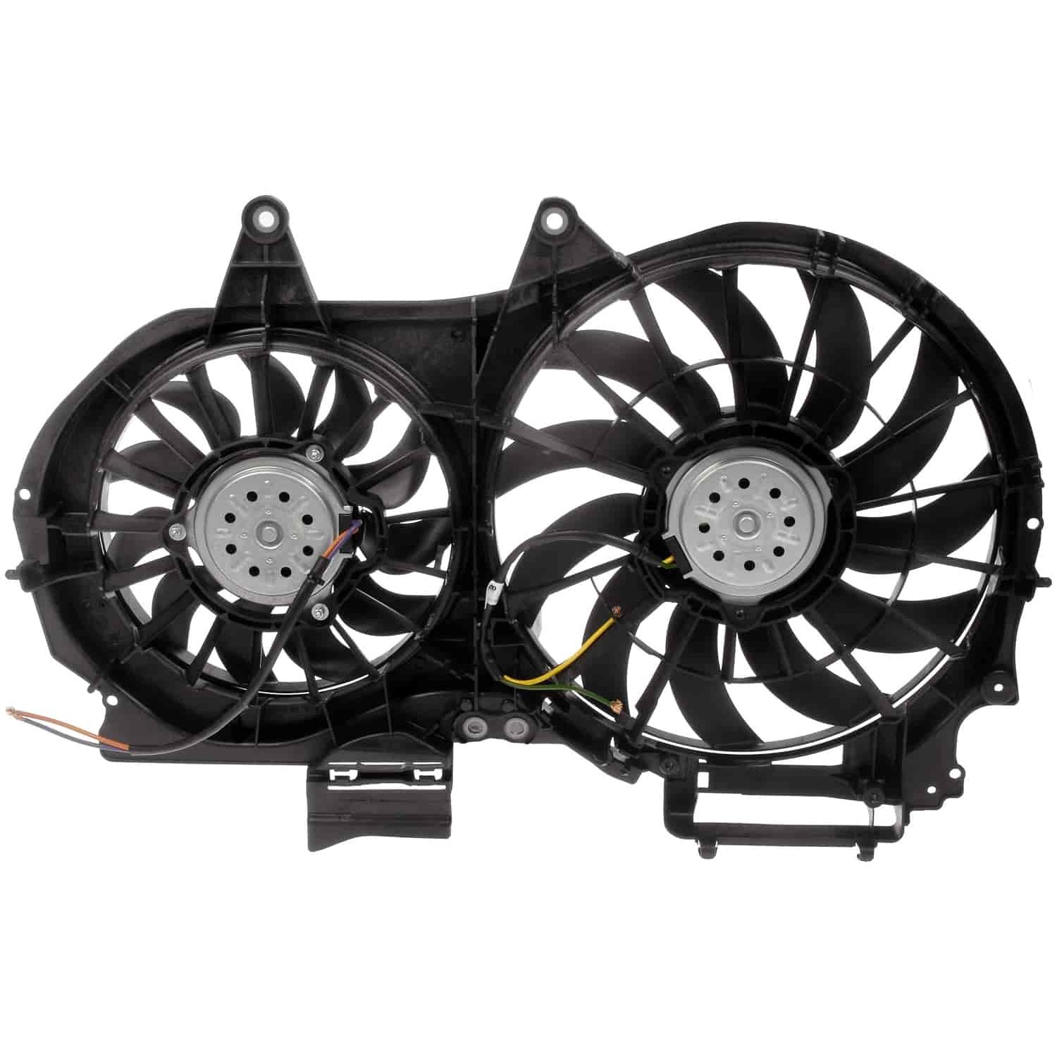 620-806 OE Replacement Radiator Fan, Dual fan, OE Solutions Series - Dorman 620-806 Engine Cooling Fan Assembly Compatible with Select Audi Models - Dorman - OE Solutions Engine Cooling Fan Assembly 620-806 - Dual Fan Assembly Without Controller - Dual Fan Assembly Without Controller - Rad Fan Assembly - Radiator Cooling Fan - Condenser Fan Assembly - Air Conditioning Fan - AC Fan - This engine cooling fan assembly is precision-engineered to match the fit and performance of the stock radiator fan on specific vehicle years, makes and models. It has been rigorously tested to ensure it cools as effectively as the original part. - Audi A4 2009-02, Audi A4 Quattro 2009, Audi A4 Quattro 2006-02 - Radiator Fan Assembly: Dual, Cost Effective & Reliable