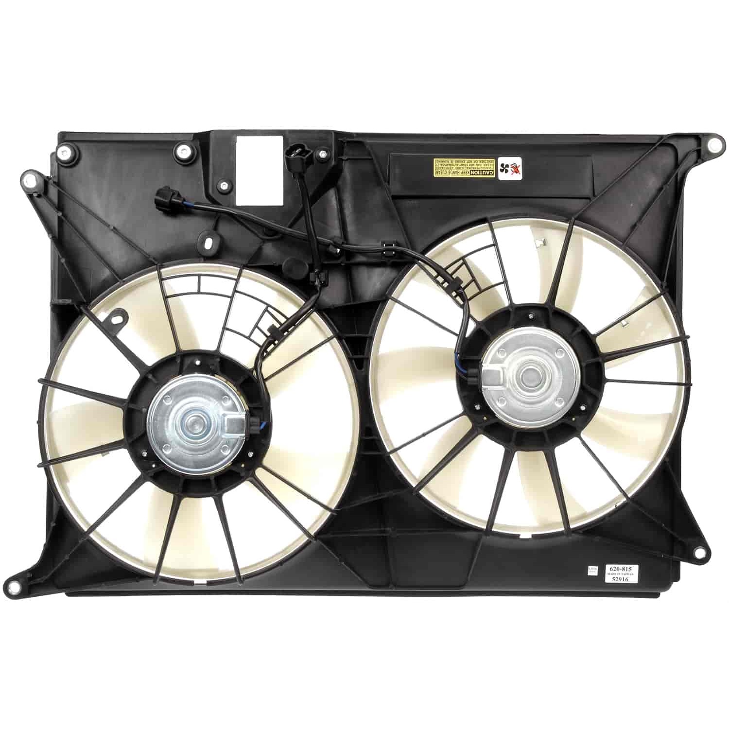 620-815 OE Solutions Series Radiator Fan 6 Cyl., 3.6L Engine Dual fan - Dorman 620-815 Engine Cooling Fan Assembly Compatible with Select Subaru Models - Dorman 620-815 Engine Cooling Fan Assembly for Specific Subaru Models - Dorman - OE Solutions Engine Cooling Fan Assembly 620-815 - Dual Fan Assembly Without Controller - Dual Fan Assembly Without Controller - AC Fan - Condenser Fan Assembly - Air Conditioning Fan - Rad Fan Assembly - Radiator Cooling Fan - This engine cooling fan assembly is precision-engineered to match the fit and performance of the stock radiator fan on specific vehicle years, makes and models. It has been rigorously tested to ensure it cools as effectively as the original part. - Subaru Tribeca 2014-08 - Radiator Fan Assembly: Dual, Cost Effective & Reliable