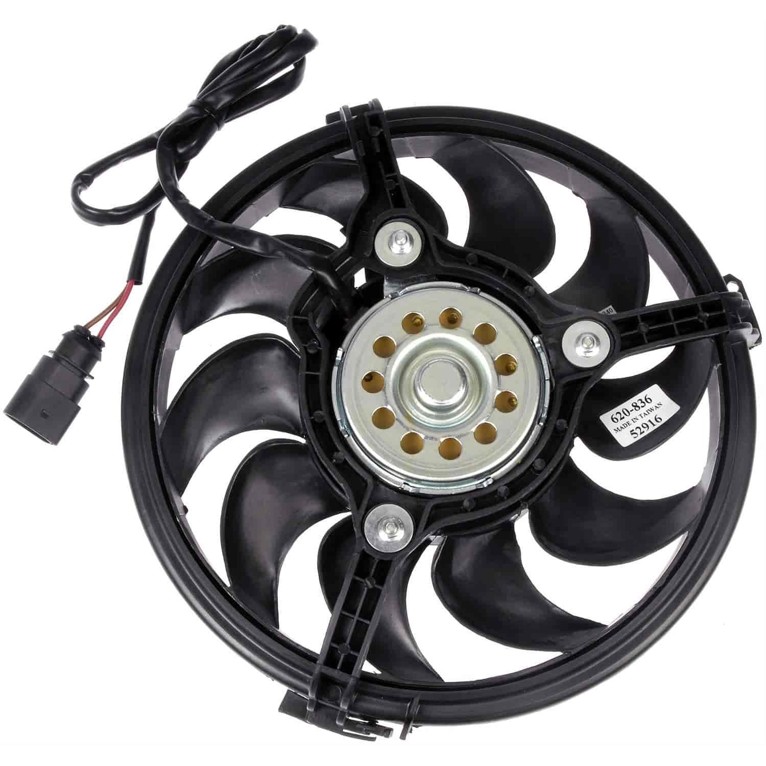 620-836 OE Solutions Series Passenger Side Radiator Fan 8 Cyl., 4.2L Engine Single fan - Dorman - OE Solutions Engine Cooling Fan Assembly 620-836 - Radiator Fan Assembly Without Controller - Radiator Fan Assembly Without Controller - Rad Fan Assembly - Condenser Fan Assembly - AC Fan - Radiator Cooling Fan - Air Conditioning Fan - This engine cooling fan assembly is precision-engineered to match the fit and performance of the stock radiator fan on specific vehicle years, makes and models. It has been rigorously tested to ensure it cools as effectively as the original part. - Audi RS4 2008-07, Audi S4 2009-04