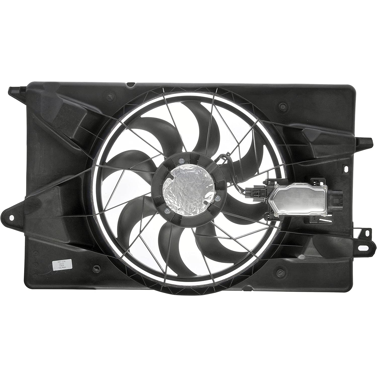 621-114 OE Replacement Radiator Fan, Single fan, OE Solutions Series - Dorman 621-114 Engine Cooling Fan Assembly Compatible with Select Chrysler/Jeep Models - Dorman - OE Solutions Engine Cooling Fan Assembly 621-114 - Radiator Fan Assembly: Single, with Controller, Cost Effective and Reliable - Radiator Fan Assembly With Controller - Rad Fan Assembly - AC Fan - Condenser Fan Assembly - Air Conditioning Fan - Radiator Cooling Fan - This engine cooling fan assembly is precision-engineered to match the fit and performance of the stock radiator fan on specific vehicle years, makes and models. It has been rigorously tested to ensure it cools as effectively as the original part. - Chrysler 200 2017-15, Jeep Cherokee 2020-14