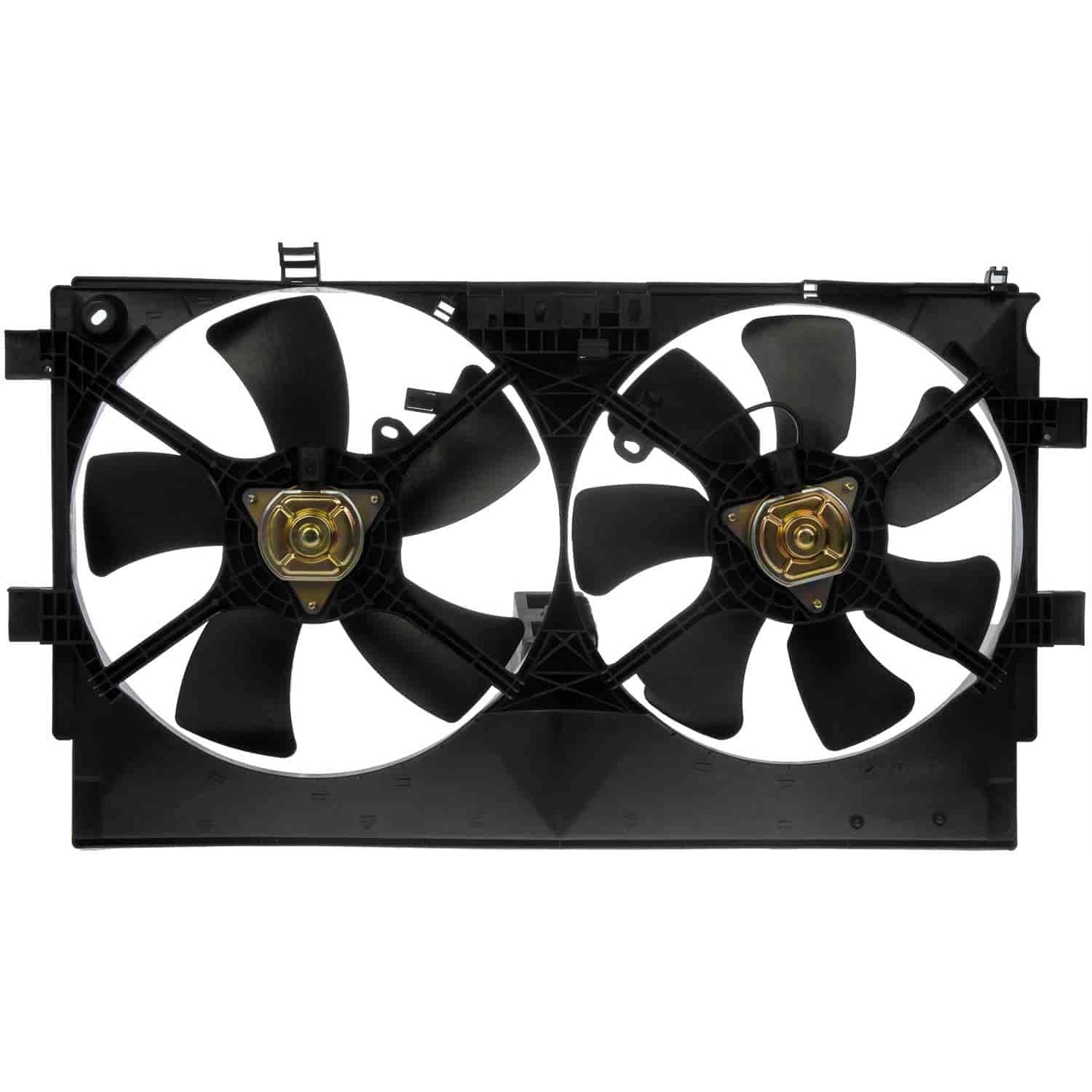 621-368 OE Replacement Radiator Fan, Dual fan, OE Solutions Series - Dorman 621-368 Engine Cooling Fan Assembly Compatible with Select Mitsubishi Models - Dorman 621-368 Engine Cooling Fan Assembly for Specific Mitsubishi Models Fits 2008 Mitsubishi Lancer - Dorman - OE Solutions Engine Cooling Fan Assembly 621-368 - Dual Fan Assembly Without Controller - Dual Fan Assembly Without Controller - Condenser Fan Assembly - AC Fan - Air Conditioning Fan - Rad Fan Assembly - Radiator Cooling Fan - This engine cooling fan assembly is precision-engineered to match the fit and performance of the stock radiator fan on specific vehicle years, makes and models. It has been rigorously tested to ensure it cools as effectively as the original part. - Mitsubishi Lancer 2017-08, Mitsubishi RVR 2021-16, Mitsubishi RVR 2013-11 - Radiator Fan Assembly: Dual, Cost Effective and Reliable