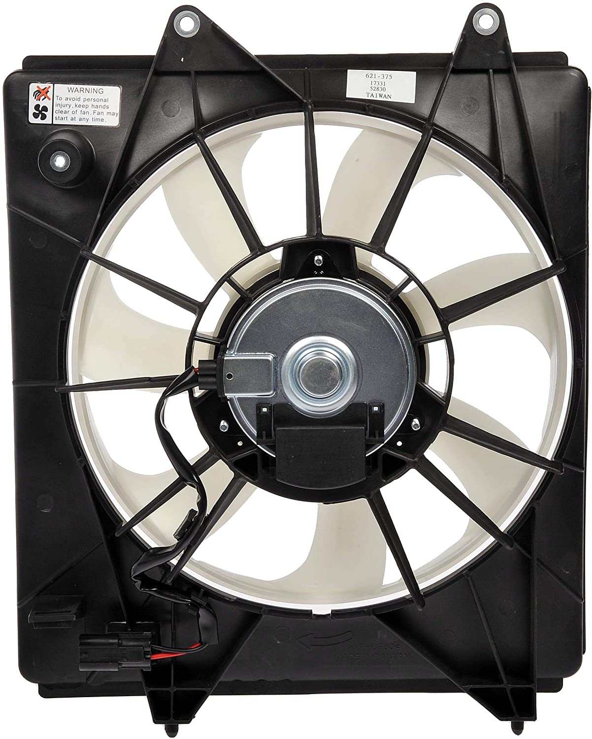 621-375 OE Solutions Series Passenger Side A/C Condenser Fan 4 Cyl., 1.5L Engine Single fan - A/C Condenser Fan Assembly: Cost Effective and Reliable - Condenser Fan Assembly Without Controller - Condenser Fan Assembly Without Controller - Air Conditioning Fan - Radiator Fan - Cooling Fan - Rad Fan - AC Fan - This A/C condenser fan assembly is precision-engineered to match the fit and performance of the stock condenser fan on specific vehicle years, makes and models. It has been rigorously tested to ensure it functions as effectively as the original part. - Honda Fit 2020-15 - Dorman 621-375 Passenger Side A/C Condenser Fan Assembly Compatible with Select Honda Models - Dorman - OE Solutions A/C Condenser Fan Assembly 621-375