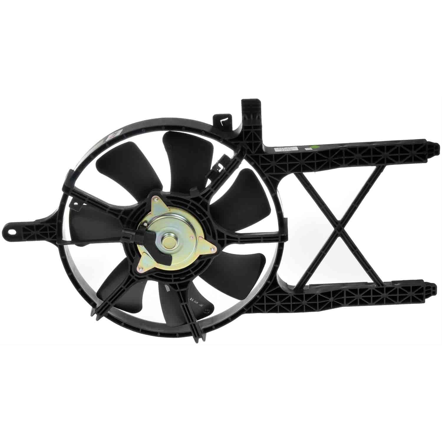 621-387 OE Replacement A/C Condenser Fan, Single fan, OE Solutions Series - A/C Condenser Fan Assembly: Cost Effective and Reliable - Condenser Fan Assembly Without Controller - Condenser Fan Assembly Without Controller - Radiator Fan - Cooling Fan - Air Conditioning Fan - AC Fan - Rad Fan - This A/C condenser fan assembly is precision-engineered to match the fit and performance of the stock condenser fan on specific vehicle years, makes and models. It has been rigorously tested to ensure it functions as effectively as the original part. - Nissan Frontier 2019-05, Nissan Pathfinder 2012-07, Nissan Xterra 2015-07 - Dorman 621-387 A/C Condenser Fan Assembly Compatible with Select Nissan Models - Dorman - OE Solutions A/C Condenser Fan Assembly 621-387