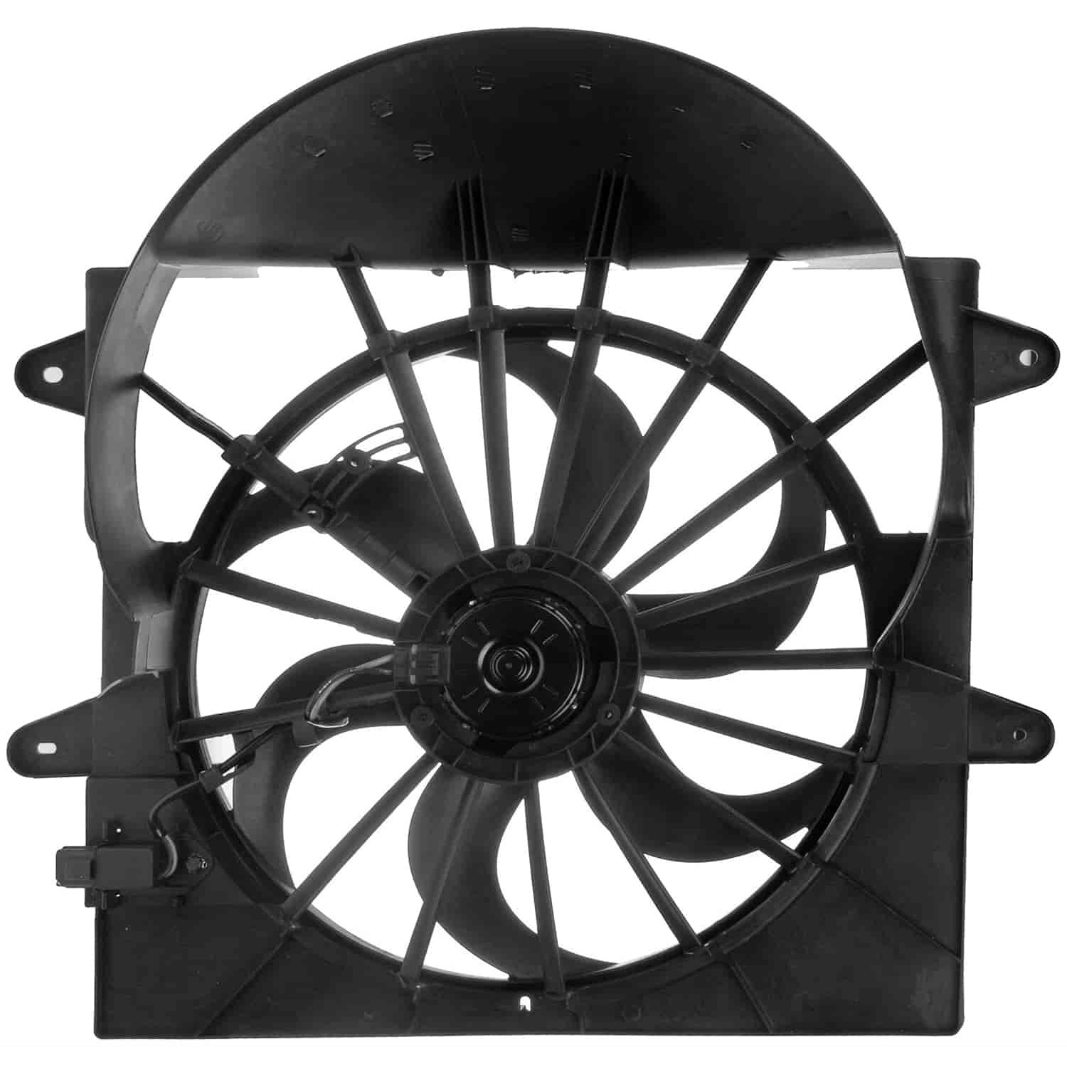 621-403 OE Replacement Radiator Fan, Single fan, OE Solutions Series - Dorman 621-403 Engine Cooling Fan Assembly for Specific Jeep Models - Dorman - OE Solutions A/C Condenser Fan Assembly 621-403 - DORMAN Radiator Fan Assembly with Resistor - Radiator Fan Assembly: Single, Cost Effective and Reliable - Radiator Fan Assembly With Resistor - Radiator Fan Assembly With Resistor - Air Conditioning Fan - Radiator Cooling Fan - Rad Fan Assembly - Condenser Fan Assembly - AC Fan - This engine cooling fan assembly is precision-engineered to match the fit and performance of the stock radiator fan on specific vehicle years, makes and models. It has been rigorously tested to ensure it cools as effectively as the original part. - Jeep Commander 2010-08, Jeep Grand Cherokee 2010-08