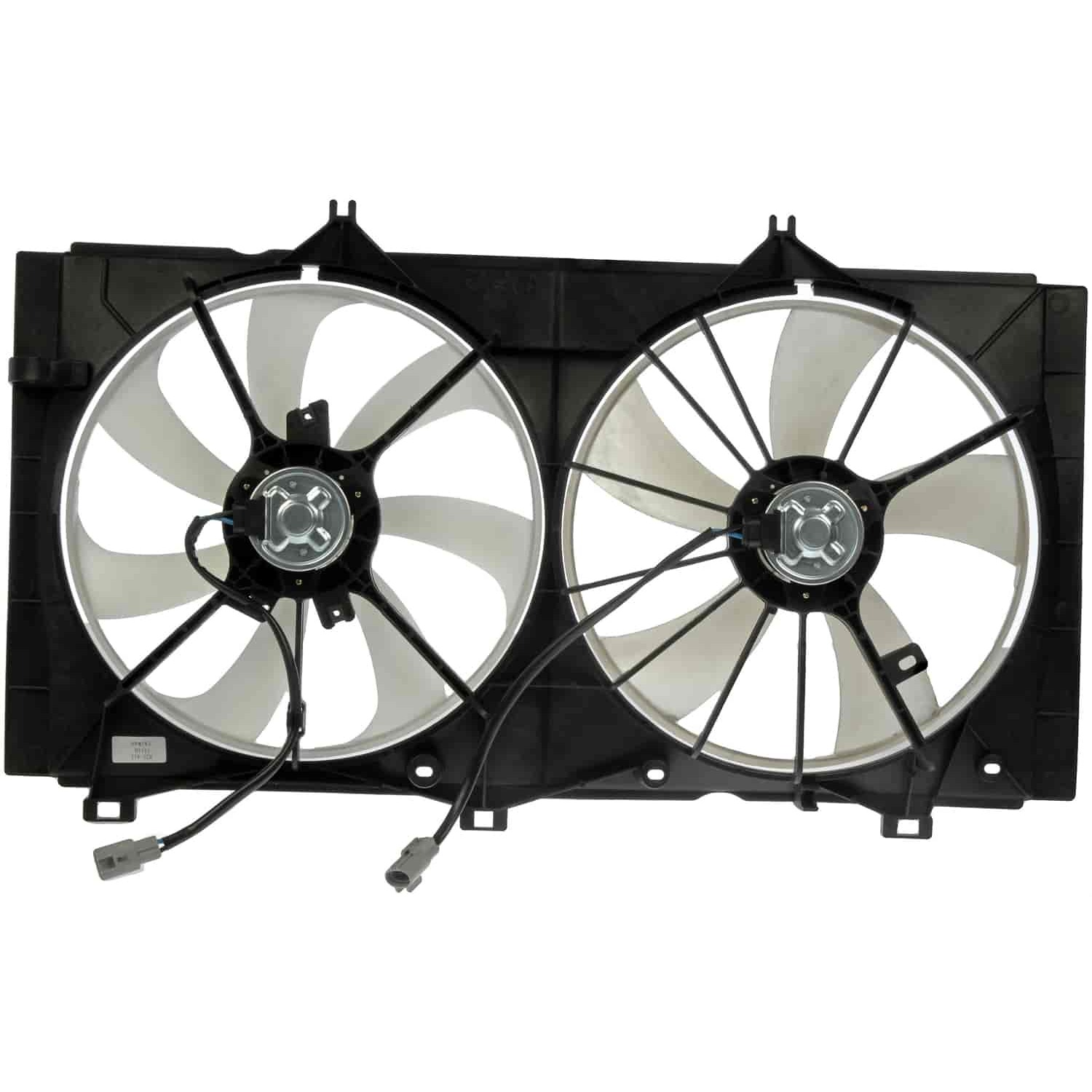 621-411 OE Replacement Radiator Fan, Dual fan, OE Solutions Series - Dorman 621-411 Engine Cooling Fan Assembly Compatible with Select Toyota Models - Dorman 621-411 Engine Cooling Fan Assembly for Specific Toyota Models Fits select: 2010-2011 TOYOTA CAMRY, 2009-2015 TOYOTA VENZA - Dorman - OE Solutions Engine Cooling Fan Assembly 621-411 - Dual Fan Assembly Without Controller - Dual Fan Assembly Without Controller - AC Fan - Condenser Fan Assembly - Air Conditioning Fan - Radiator Cooling Fan - Rad Fan Assembly - This engine cooling fan assembly is precision-engineered to match the fit and performance of the stock radiator fan on specific vehicle years, makes and models. It has been rigorously tested to ensure it cools as effectively as the original part. - Toyota Camry 2011-10, Toyota Venza 2016-09 - Radiator Fan Assembly: Dual, Cost Effective and Reliable