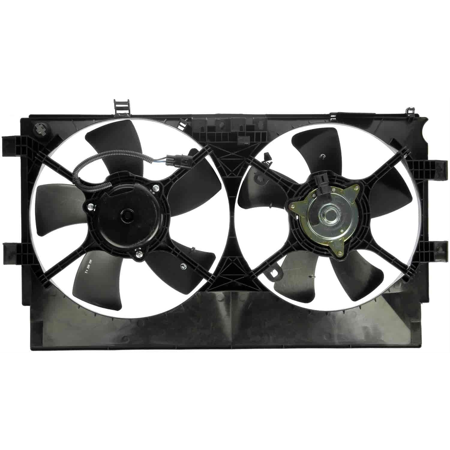 621-426 OE Solutions Series Radiator Fan 6 Cyl., 3.0L Engine Dual fan - Dorman 621-426 Engine Cooling Fan Assembly Compatible with Select Mitsubishi Models - Dorman - OE Solutions Engine Cooling Fan Assembly 621-426 - Dual Fan Assembly Without Controller - Rad Fan Assembly - AC Fan - Radiator Cooling Fan - Condenser Fan Assembly - Air Conditioning Fan - This engine cooling fan assembly is precision-engineered to match the fit and performance of the stock radiator fan on specific vehicle years, makes and models. It has been rigorously tested to ensure it cools as effectively as the original part. - Mitsubishi Outlander 2008-07