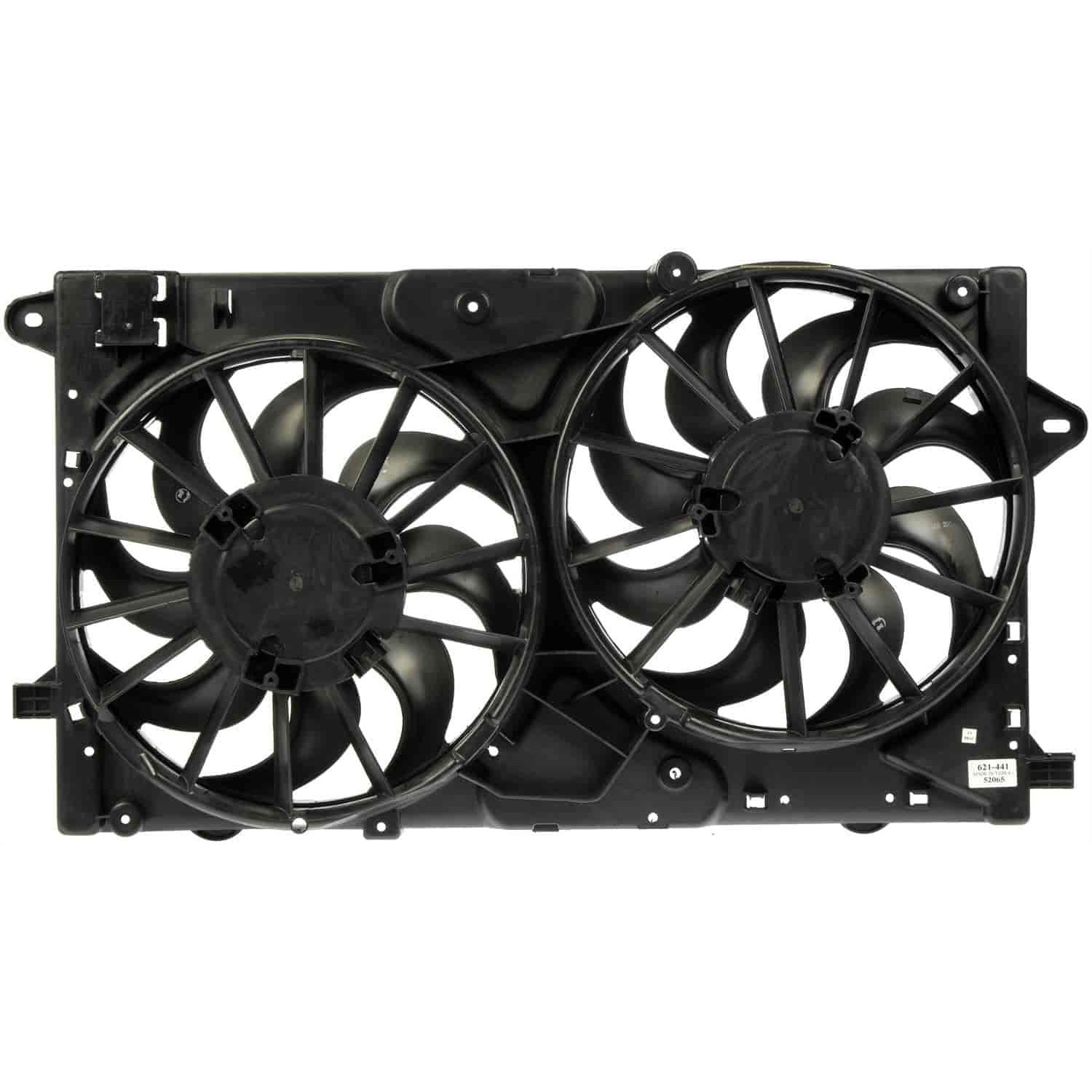 621-441 OE Replacement Radiator Fan, Dual fan, OE Solutions Series - Dorman 621-441 Engine Cooling Fan Assembly Compatible with Select Buick/Chevrolet Models - Dorman - OE Solutions Engine Cooling Fan Assembly 621-441 - Dual Fan Assembly Without Controller - AC Fan - Radiator Cooling Fan - Rad Fan Assembly - Condenser Fan Assembly - Air Conditioning Fan - This engine cooling fan assembly is precision-engineered to match the fit and performance of the stock radiator fan on specific vehicle years, makes and models. It has been rigorously tested to ensure it cools as effectively as the original part. - Buick LaCrosse 2016-10, Buick Regal 2017-11, Chevrolet Impala 2020-14, Chevrolet Malibu 2014-13 - Radiator Fan Assembly: Dual, Cost Effective and Reliable