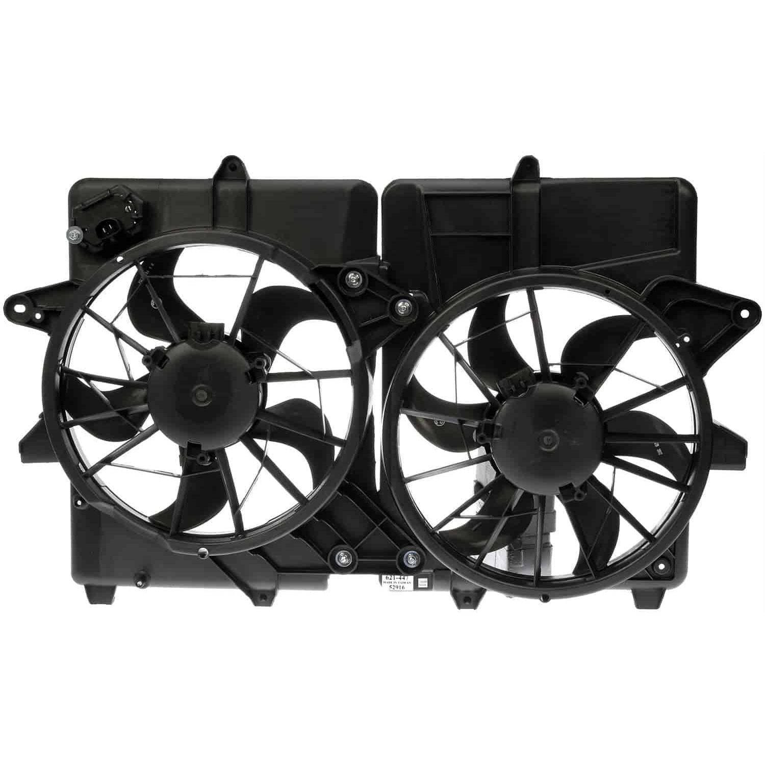 621-447 OE Replacement Radiator Fan, Dual fan, OE Solutions Series - Dorman 621-447 Engine Cooling Fan Assembly Compatible with Select Ford / Mercury Models - Dorman 621-447 Engine Cooling Fan Assembly for Specific Ford / Mercury Models Fits 2012 Ford Escape - Dorman - OE Solutions Engine Cooling Fan Assembly 621-447 - Dual Fan Assembly Without Controller - Air Conditioning Fan - Rad Fan Assembly - Radiator Cooling Fan - Condenser Fan Assembly - AC Fan - This engine cooling fan assembly is precision-engineered to match the fit and performance of the stock radiator fan on specific vehicle years, makes and models. It has been rigorously tested to ensure it cools as effectively as the original part. - Ford Escape 2012-05, Mercury Mariner 2011-06