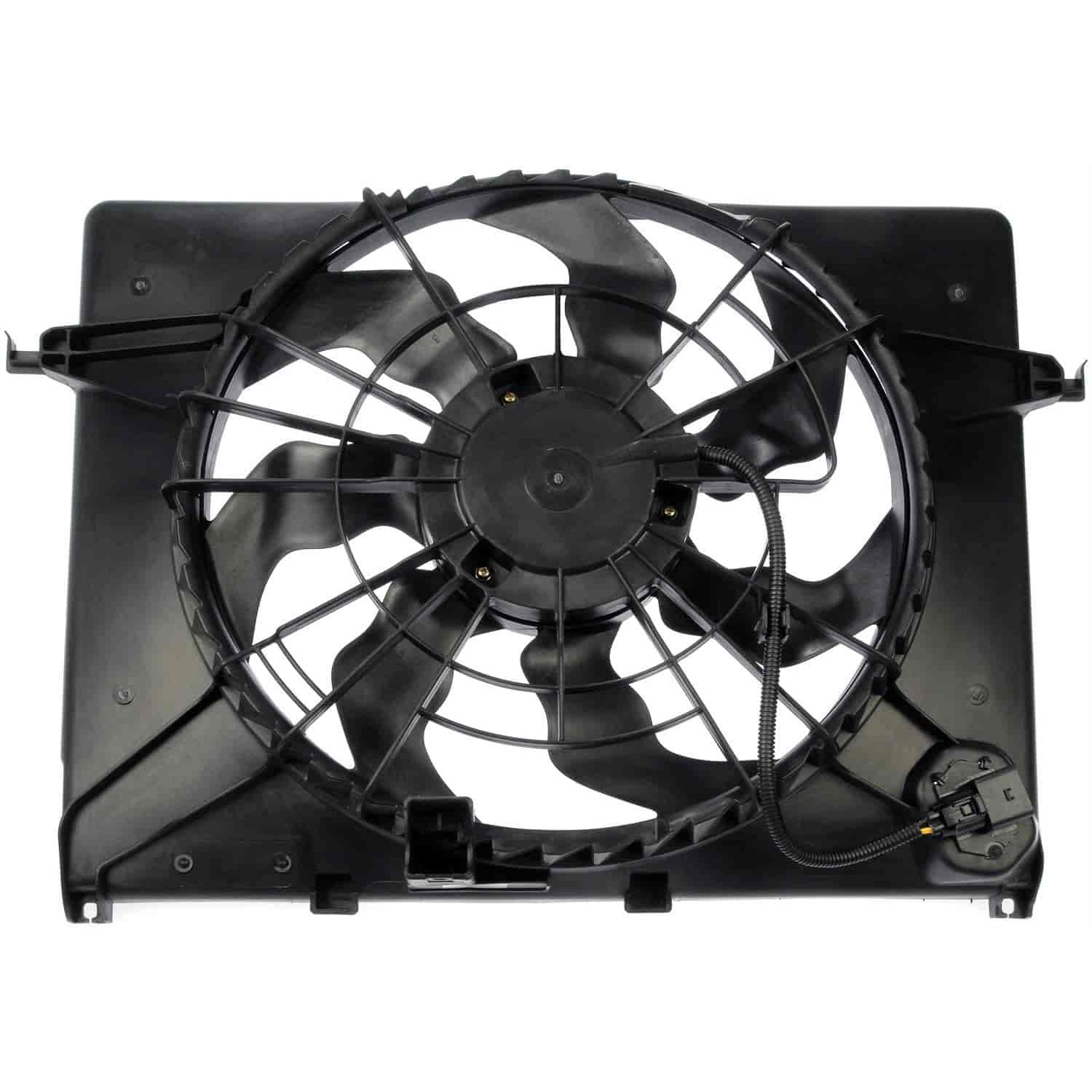 621-477 OE Solutions Series Radiator Fan 4 Cyl., 2.4L Engine Single fan - Dorman 621-477 Engine Cooling Fan Assembly Compatible with Select Hyundai/Kia Models - Dorman 621-477 Engine Cooling Fan Assembly for Specific Hyundai / Kia Models Fits select: 2011-2013 HYUNDAI SONATA, 2012-2013 KIA OPTIMA - Dorman - OE Solutions Engine Cooling Fan Assembly 621-477 - Radiator Fan Assembly: Single, Cost Effective and Reliable - Radiator Fan Assembly With Resistor - Air Conditioning Fan - Condenser Fan Assembly - Radiator Cooling Fan - Rad Fan Assembly - AC Fan - This engine cooling fan assembly is precision-engineered to match the fit and performance of the stock radiator fan on specific vehicle years, makes and models. It has been rigorously tested to ensure it cools as effectively as the original part. - Hyundai Sonata 2013-11, Kia Optima 2013-12