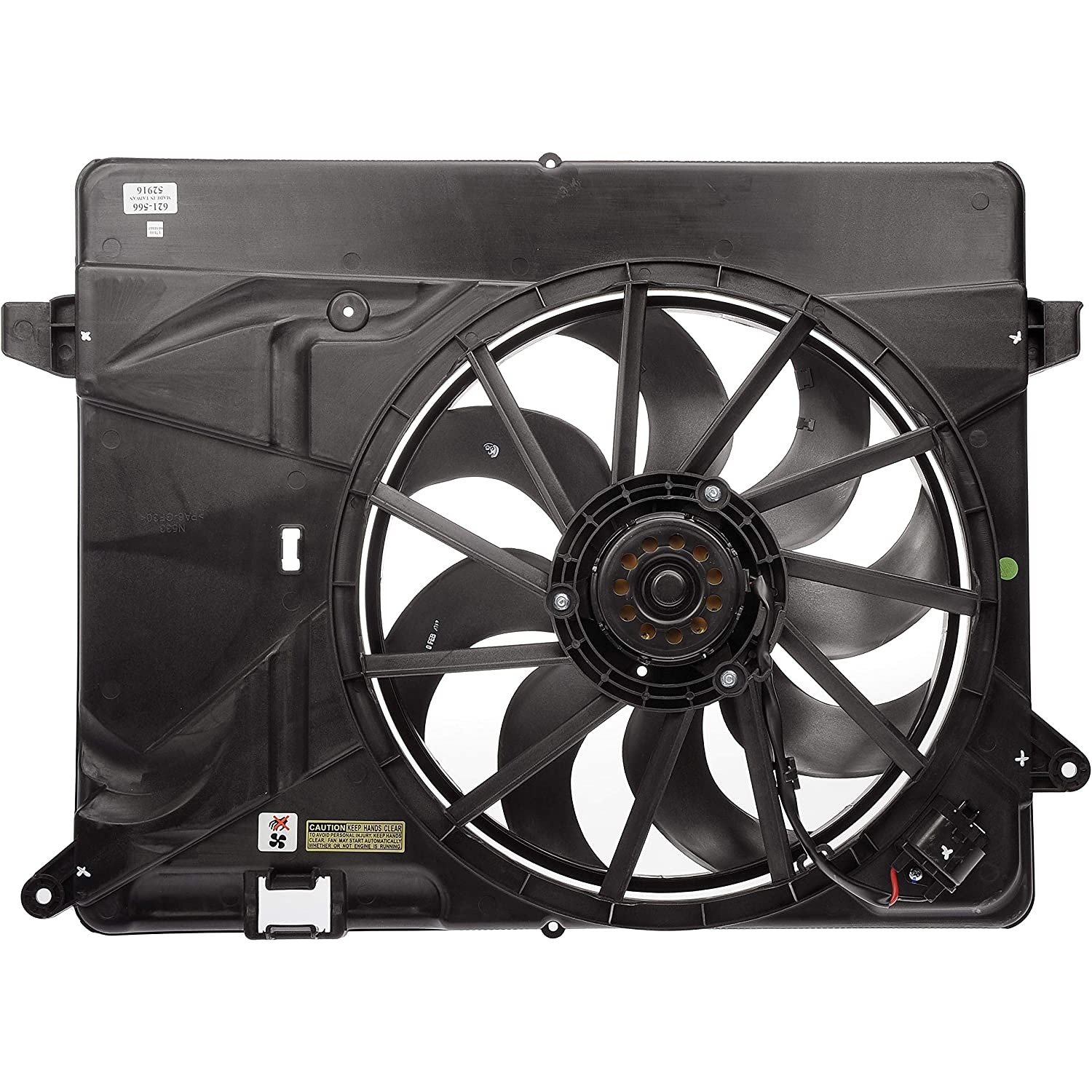 621-566 OE Solutions Series Radiator Fan 4 Cyl., 1.4L Engine Single fan - Dorman 621-566 Engine Cooling Fan Assembly Compatible with Select Buick / Chevrolet Models - Dorman 621-566 Engine Cooling Fan Assembly for Specific Buick / Chevrolet Models - Dorman - OE Solutions Engine Cooling Fan Assembly 621-566 - Rad Fan Assembly - Radiator Fan Assembly Without Controller - Radiator Cooling Fan - Condenser Fan Assembly - Air Conditioning Fan - AC Fan - This engine cooling fan assembly is precision-engineered to match the fit and performance of the stock radiator fan on specific vehicle years, makes and models. It has been rigorously tested to ensure it cools as effectively as the original part. - Buick Encore 2021-14, Chevrolet Trax 2021-15 - Radiator Fan Assembly: Single, Cost Effective and Reliable - Radiator Fan Assembly Without Controller
