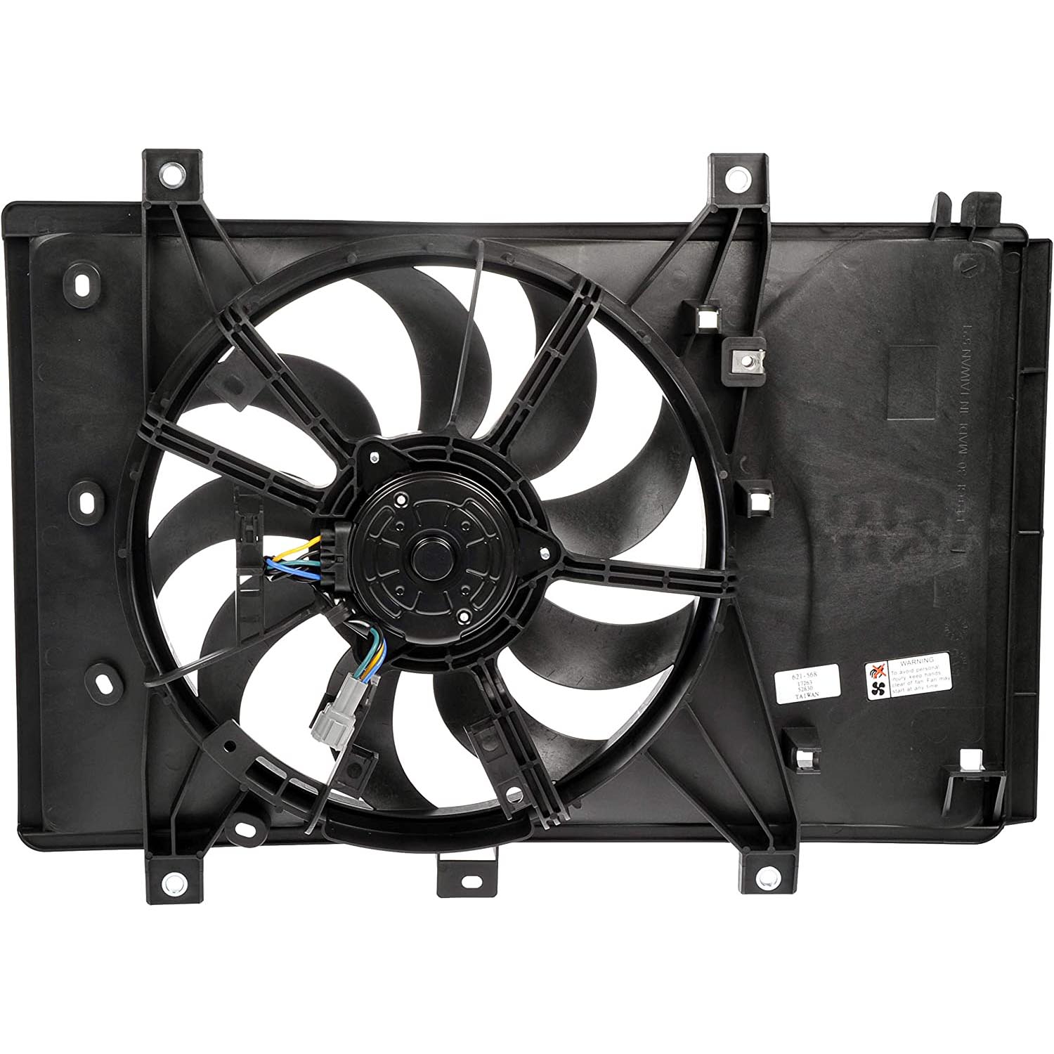 621-568 OE Solutions Series Radiator Fan 4 Cyl., 1.5L Engine Single fan - Dorman 621-568 Engine Cooling Fan Assembly Compatible with Select Scion / Toyota Models - Dorman - OE Solutions Engine Cooling Fan Assembly 621-568 - Radiator Fan Assembly: Single, Cost Effective and Reliable - Radiator Fan Assembly Without Controller - Air Conditioning Fan - Radiator Cooling Fan - AC Fan - Rad Fan Assembly - Condenser Fan Assembly - This engine cooling fan assembly is precision-engineered to match the fit and performance of the stock radiator fan on specific vehicle years, makes and models. It has been rigorously tested to ensure it cools as effectively as the original part. - Scion iA 2016, Toyota Yaris 2021-16, Toyota Yaris iA 2018-17, Toyota Yaris R 2020-18