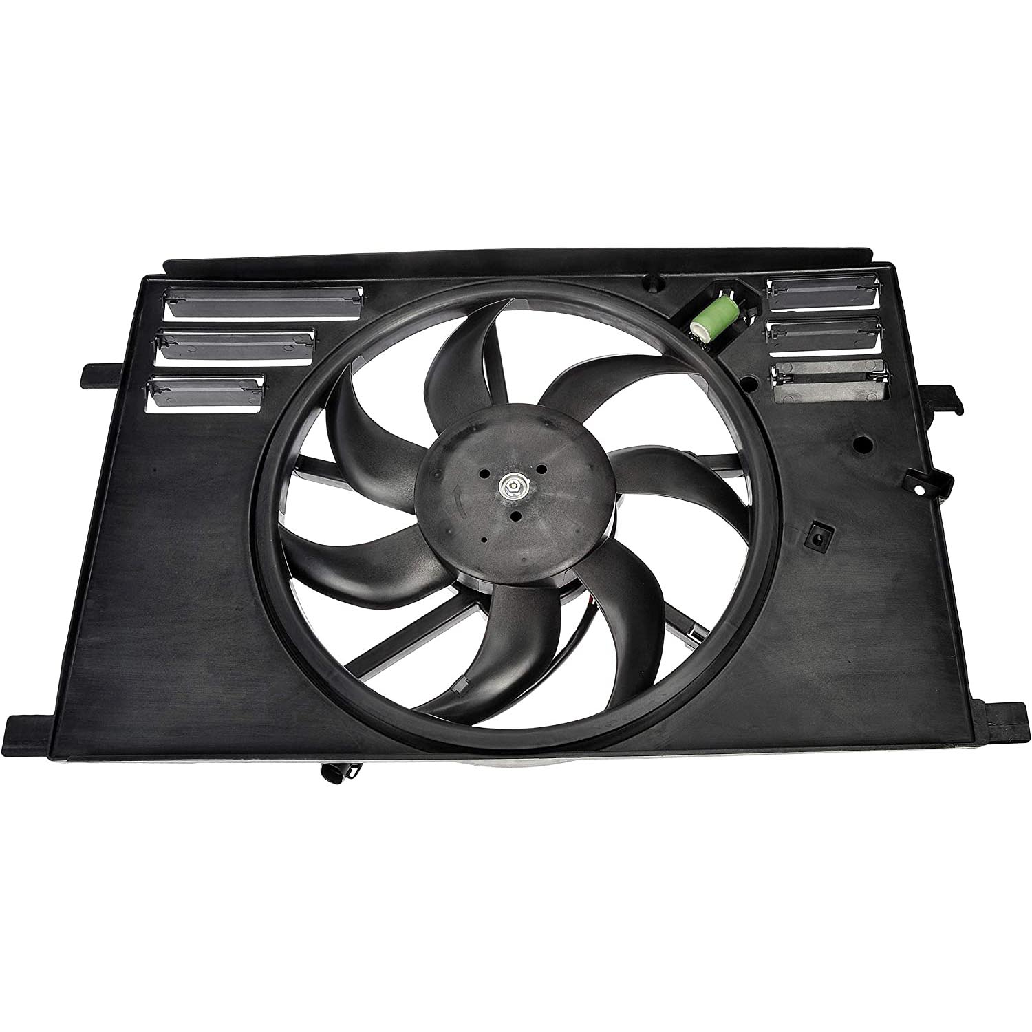 621-577 OE Solutions Series Radiator Fan 4 Cyl., 2.4L Engine Single fan - Dorman 621-577 Engine Cooling Fan Assembly Compatible with Select Fiat / Jeep / Ram Models - Dorman 621-577 Engine Cooling Fan Assembly for Specific Fiat / Jeep / Ram Models - Dorman - OE Solutions Engine Cooling Fan Assembly 621-577 - Rad Fan Assembly - Radiator Fan Assembly With Resistor - Condenser Fan Assembly - AC Fan - Radiator Cooling Fan - Air Conditioning Fan - This engine cooling fan assembly is precision-engineered to match the fit and performance of the stock radiator fan on specific vehicle years, makes and models. It has been rigorously tested to ensure it cools as effectively as the original part. - Fiat 500X 2018-16, Jeep Renegade 2018-15, Ram ProMaster City 2018-15 - Radiator Fan Assembly: Single, Cost Effective and Reliable - Radiator Fan Assembly With Resistor