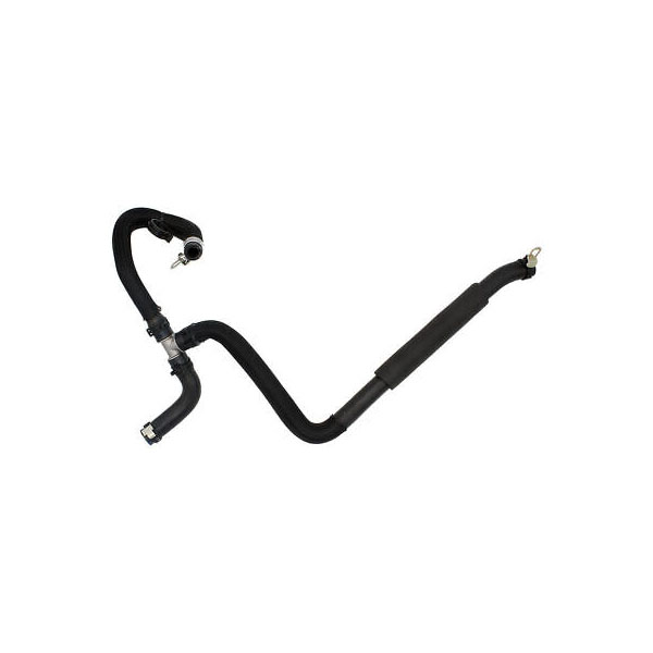 626-335 OE Solutions Series Heater Hose - Black and Silver, EPDM, Direct Fit, Sold individually - Dorman 626-335 Engine Heater Hose Assembly Compatible with Select Chrysler / Dodge Models (OE FIX) - Dorman - OE Solutions HVAC Heater Hose Assembly 626-335 - Engine Heater Hose Assembly - Heater Hose Assembly - Engine Heater Hose Assembly - Heater Hose Tee - Radiator Hose - Heater Hose Fitting - Heater Core Hose - Heater Hose & Tube Assembly - Original equipment HVAC heater hose assemblies often fail due to cracks in the plastic T-connector. This Dorman OE FIX replacement features an upgraded aluminum T-connector to prevent similar failures in the future. - Chrysler 300 2021-14, Dodge Challenger 2021-14, Dodge Charger 2021-14 - Molded Heater Hose: Rubber, OE Fix, Upgraded Material